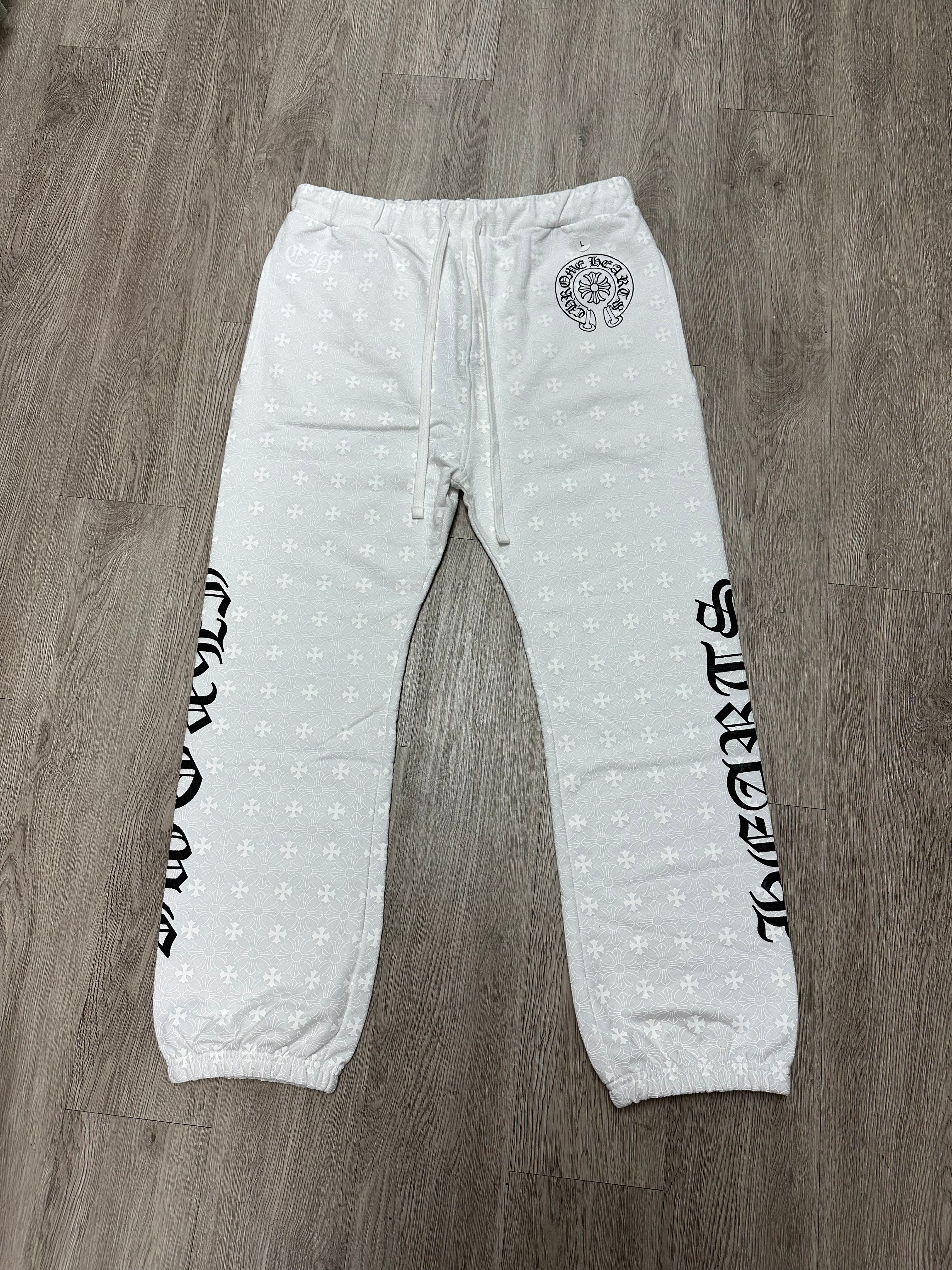 Chrome Hearts White Monogram Sweats New