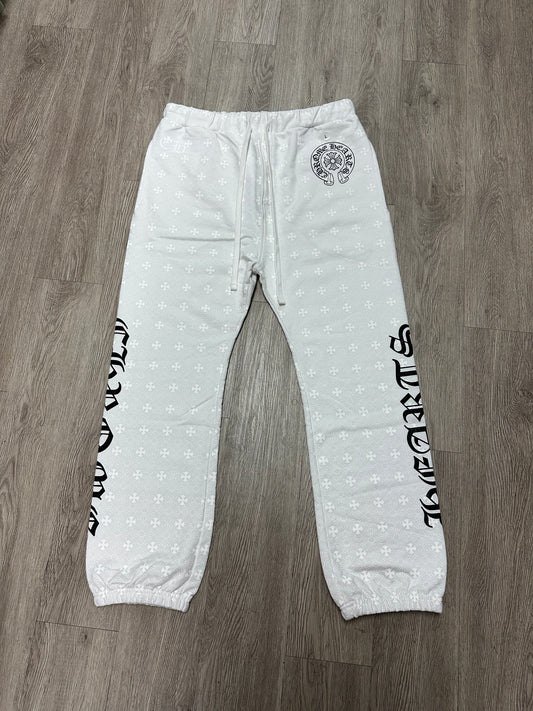 Chrome Hearts White Monogram Sweats New
