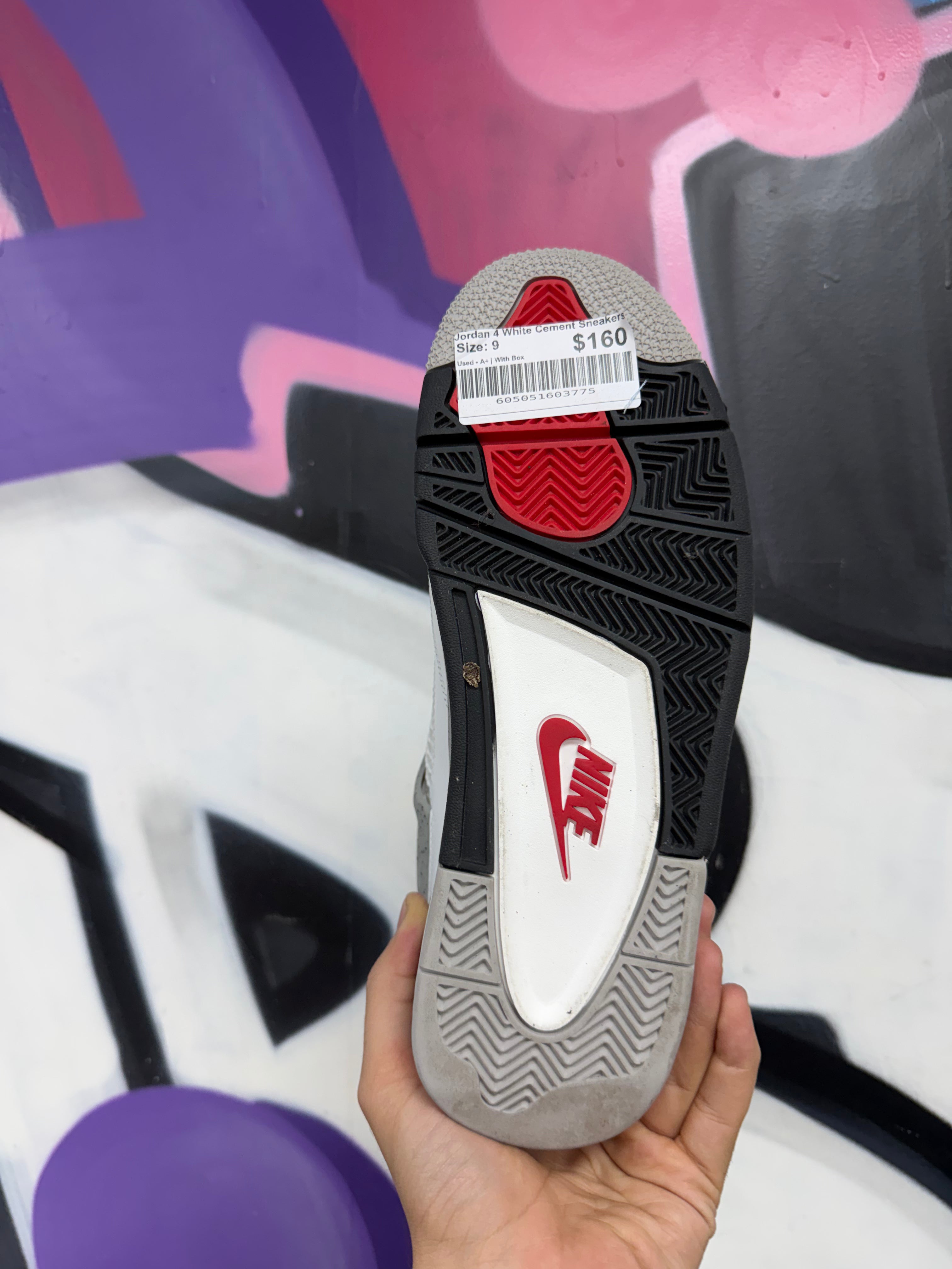 Jordan 4 White Cement Sneakers