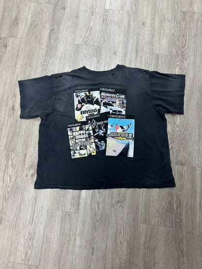 HMDD Chimstation Tee Grey Distressed Used