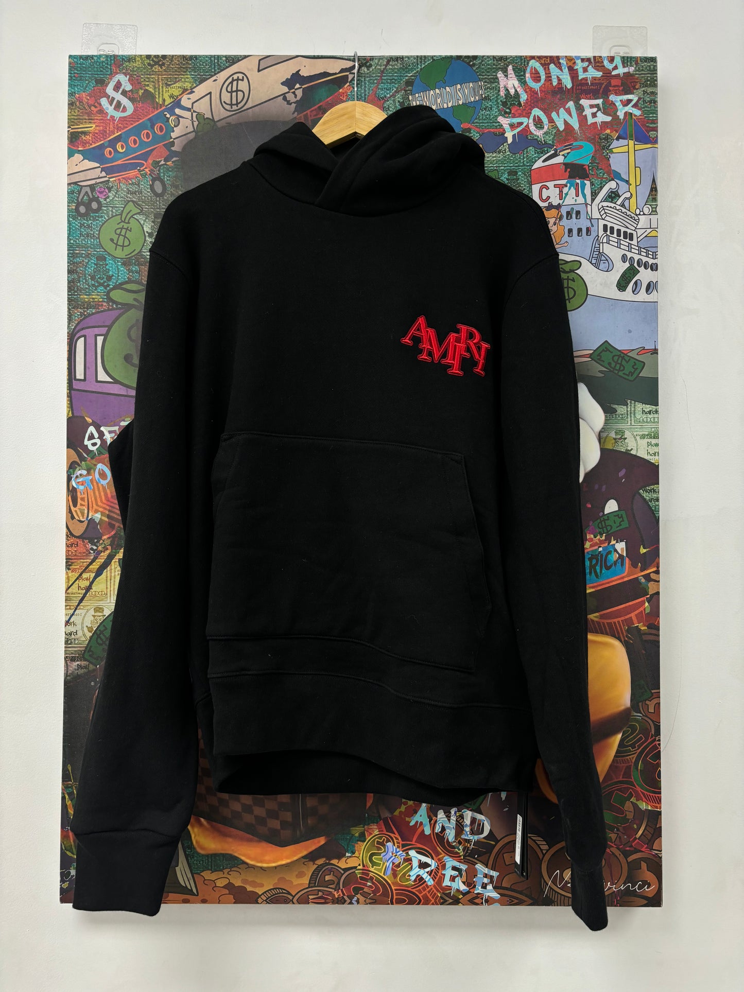 Amiri Staggered Logo Hoodie