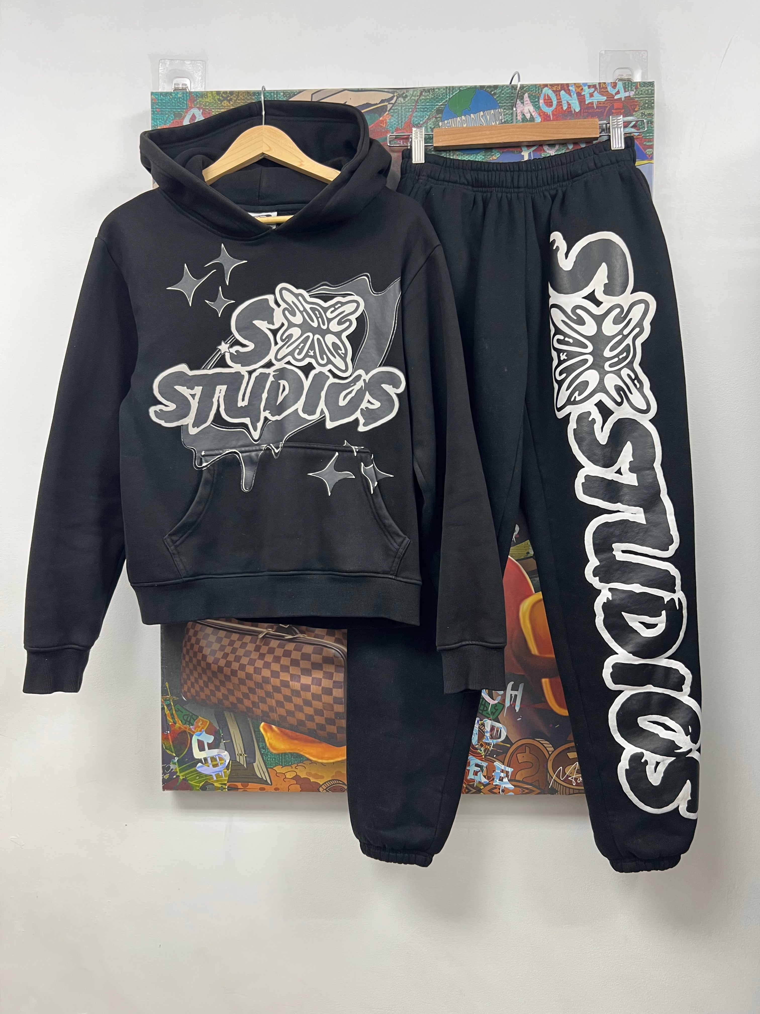SB Studios Black White Sweatsuit