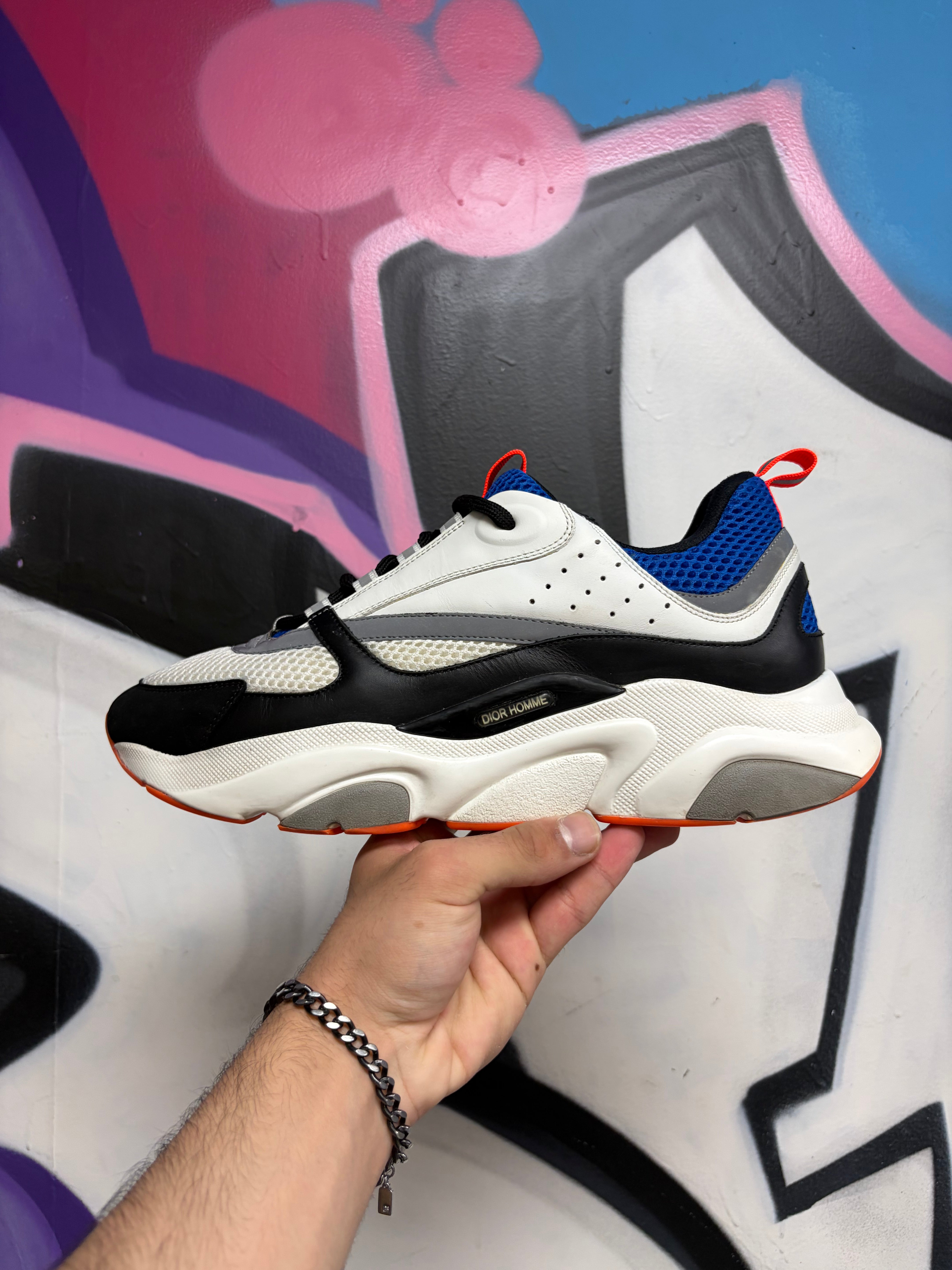 Dior Blue Orange B22 Homme Sneakers