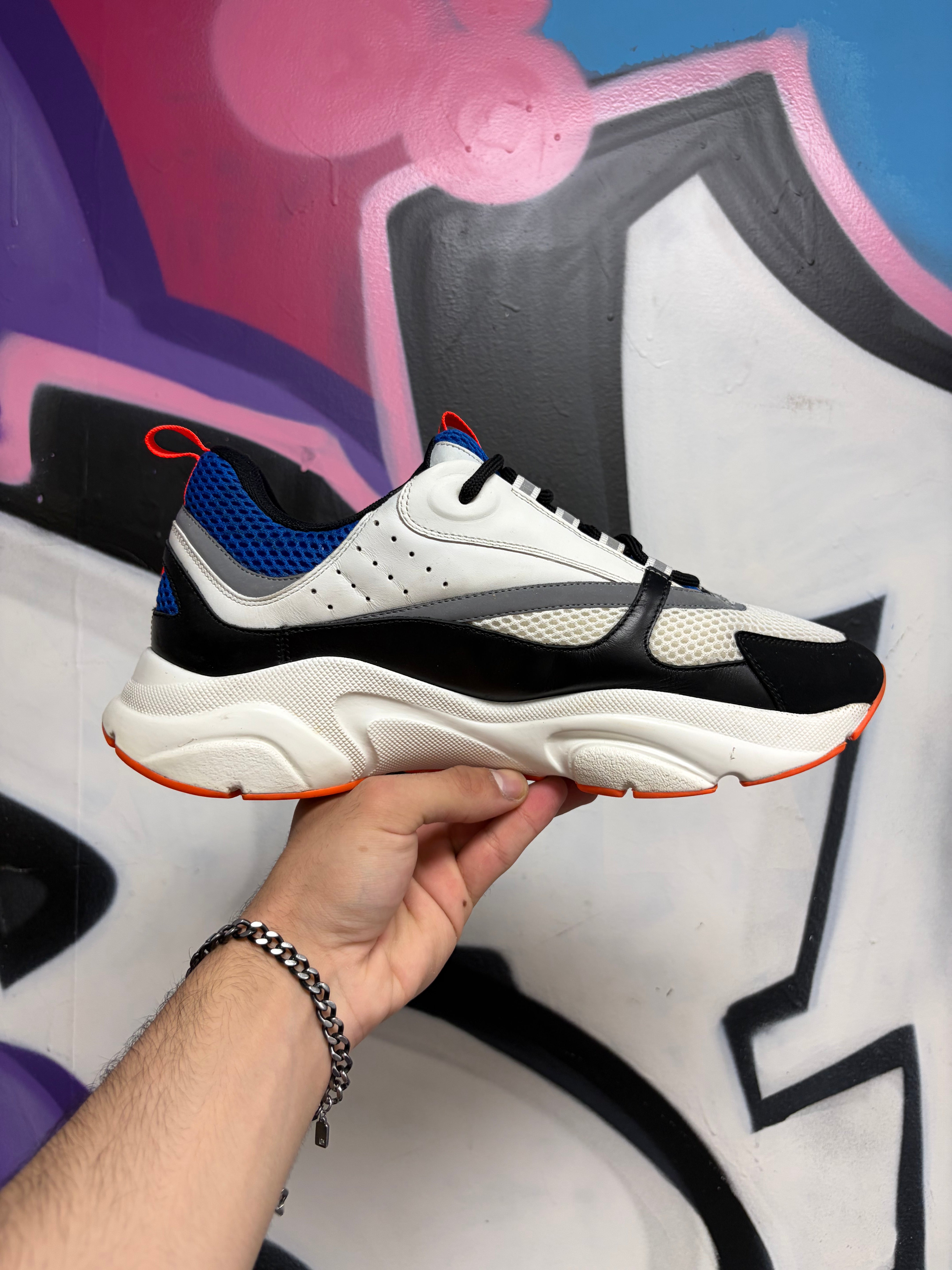 Dior Blue Orange B22 Homme Sneakers