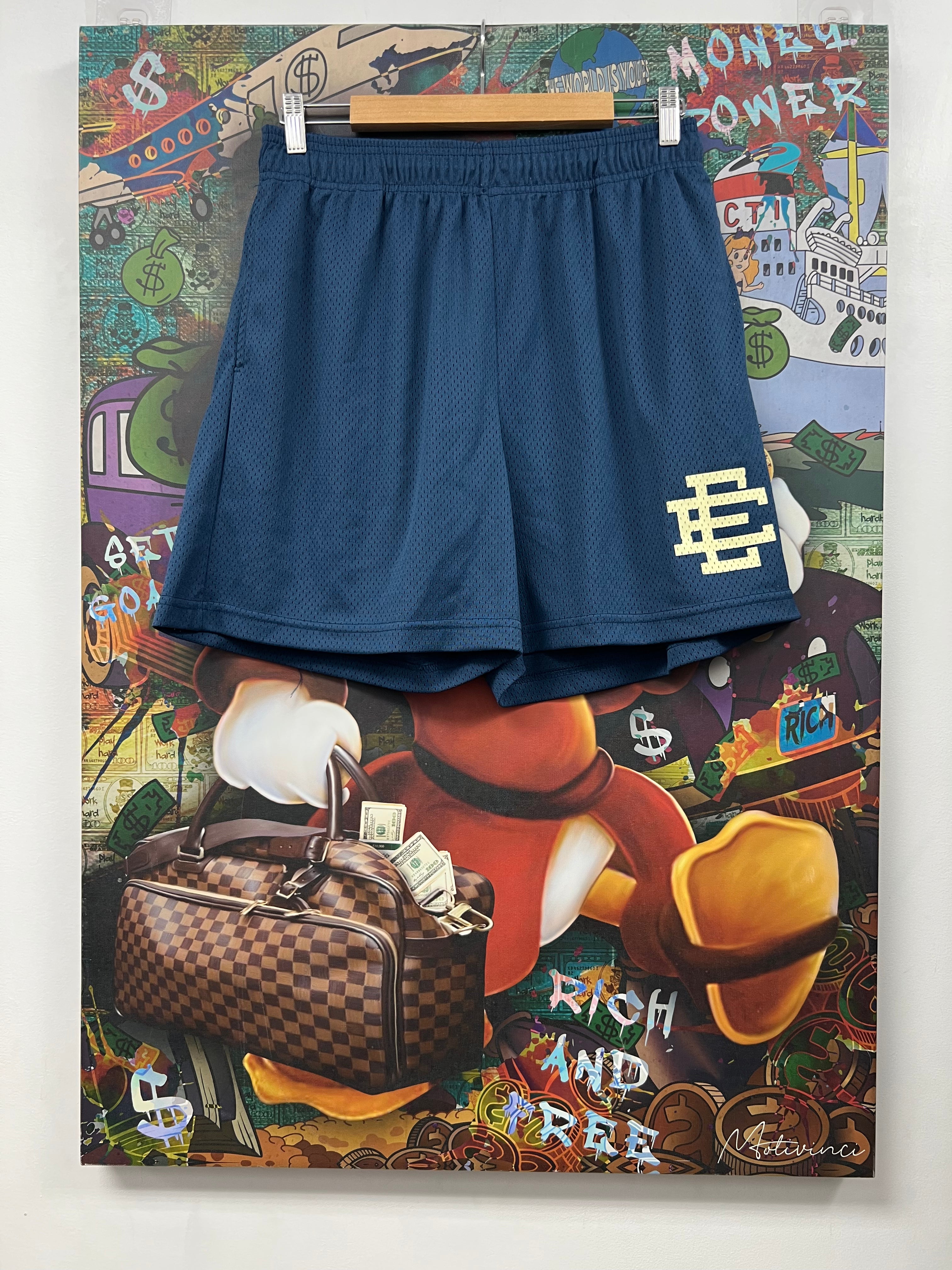 Eric Emanuel Blue Cream Basics Shorts
