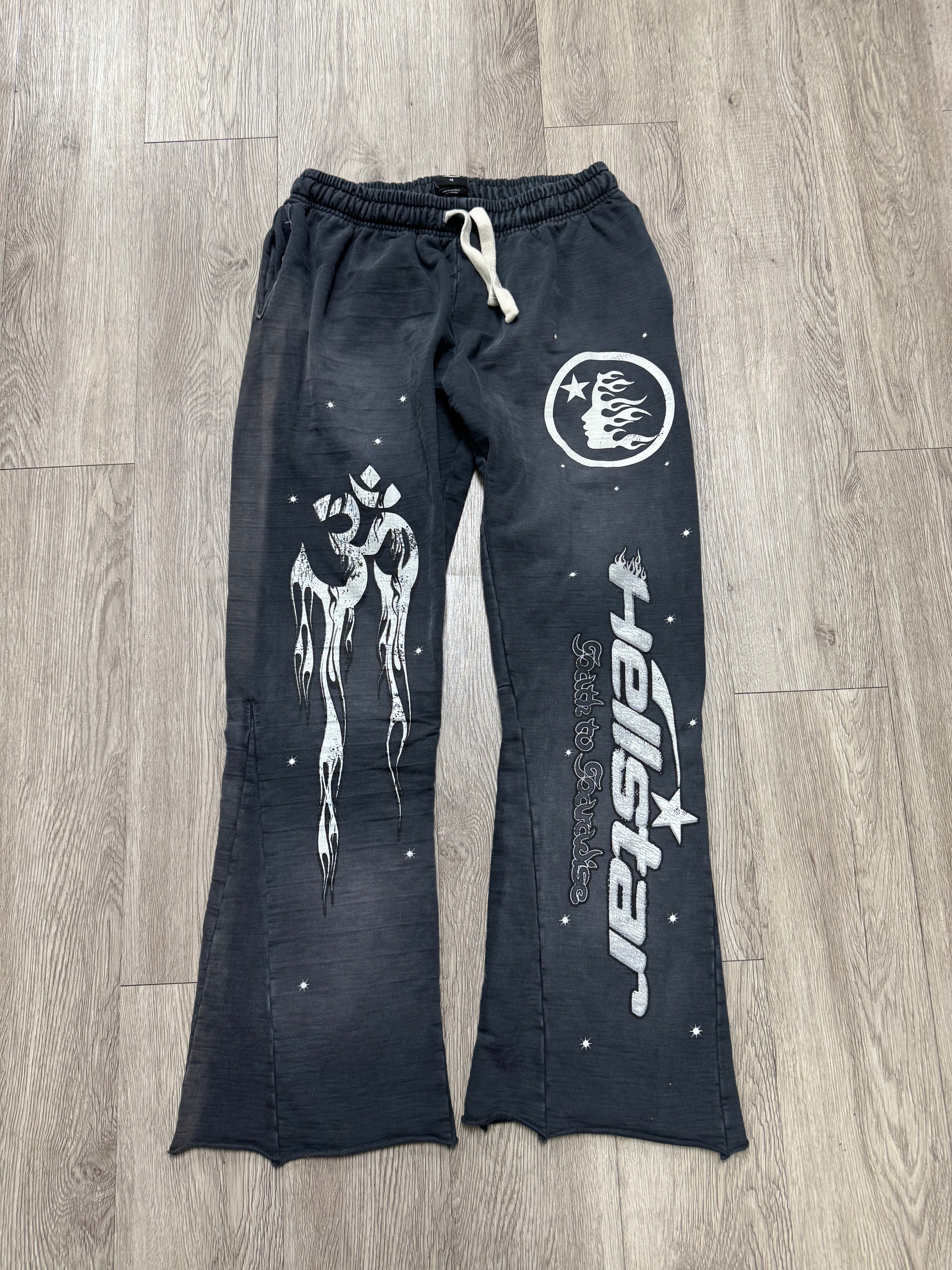 Hellstar Faded Black Flared Sweats