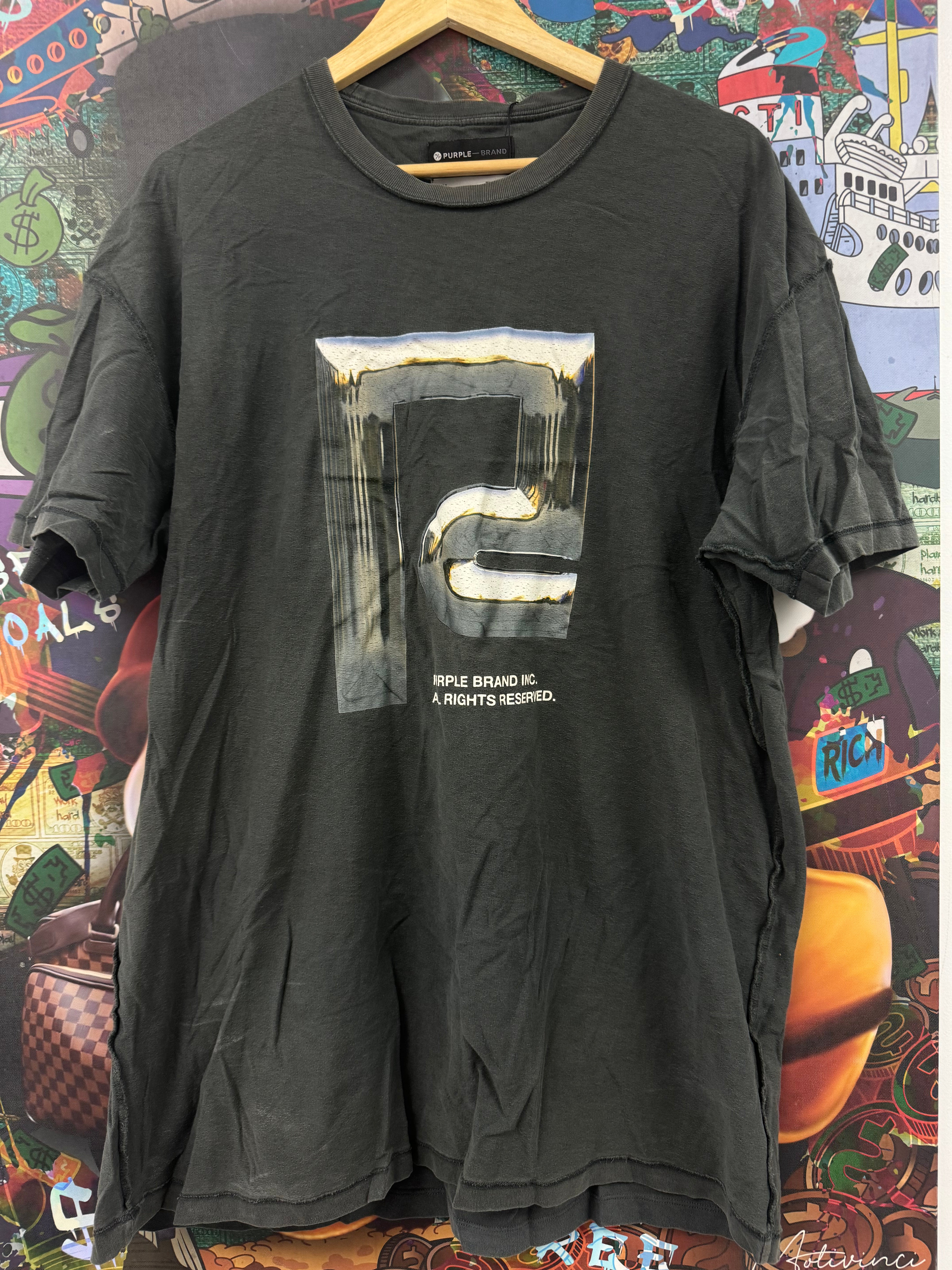 Purple Brand Tee Grey Chrome P Used XL
