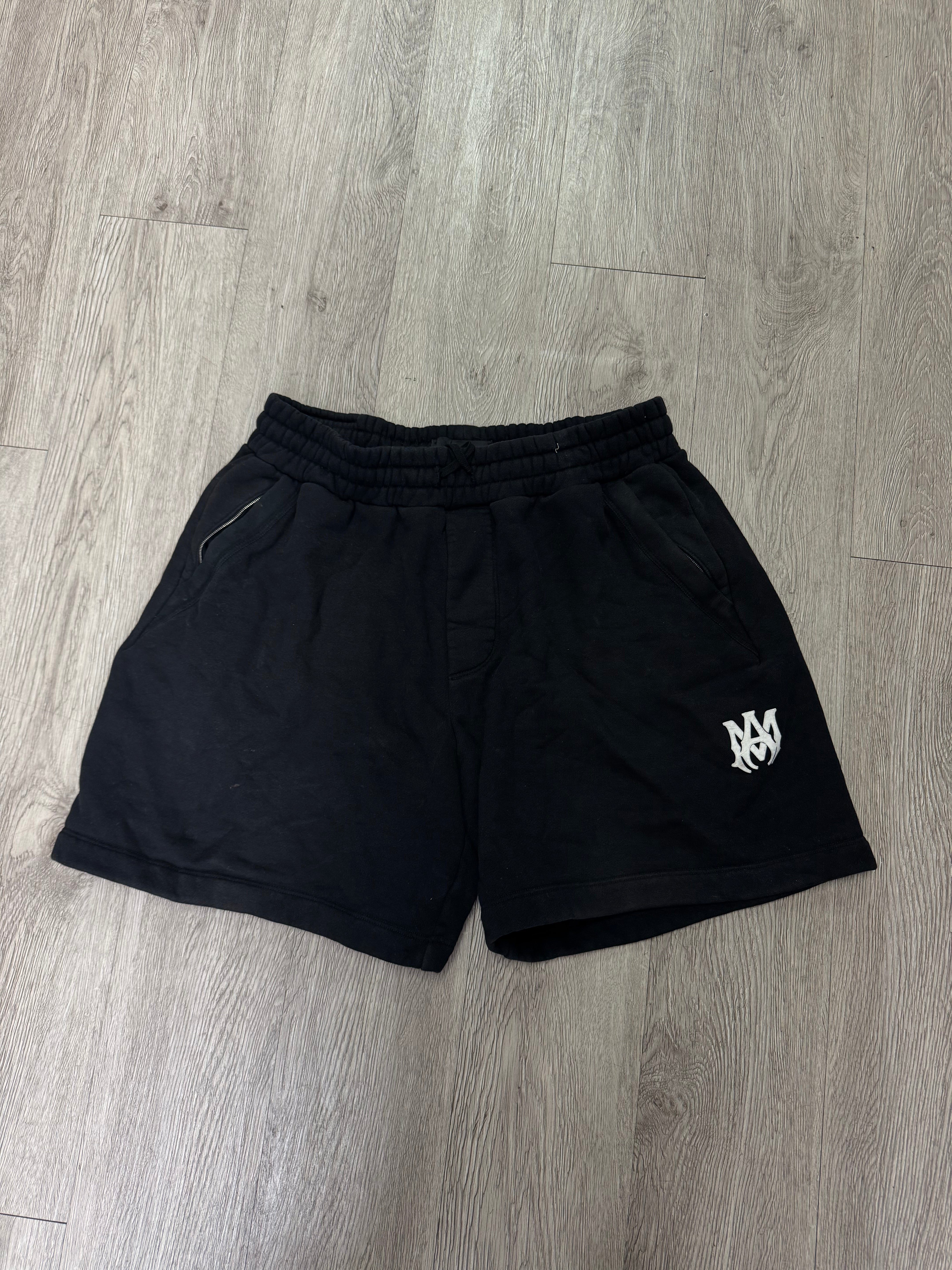 Amiri Black White MA Shorts