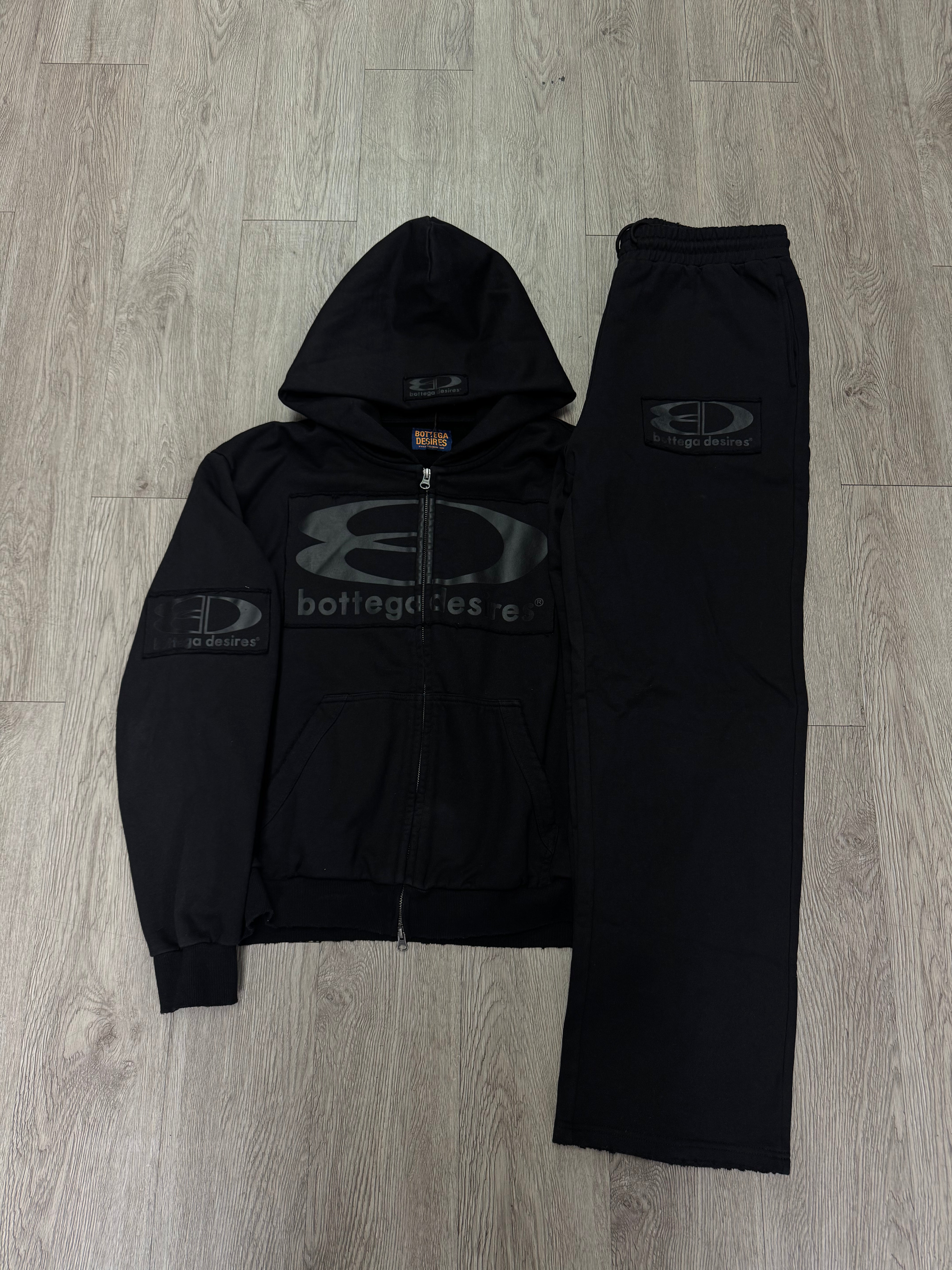 Bottega Desires Black Tech Sweatsuit