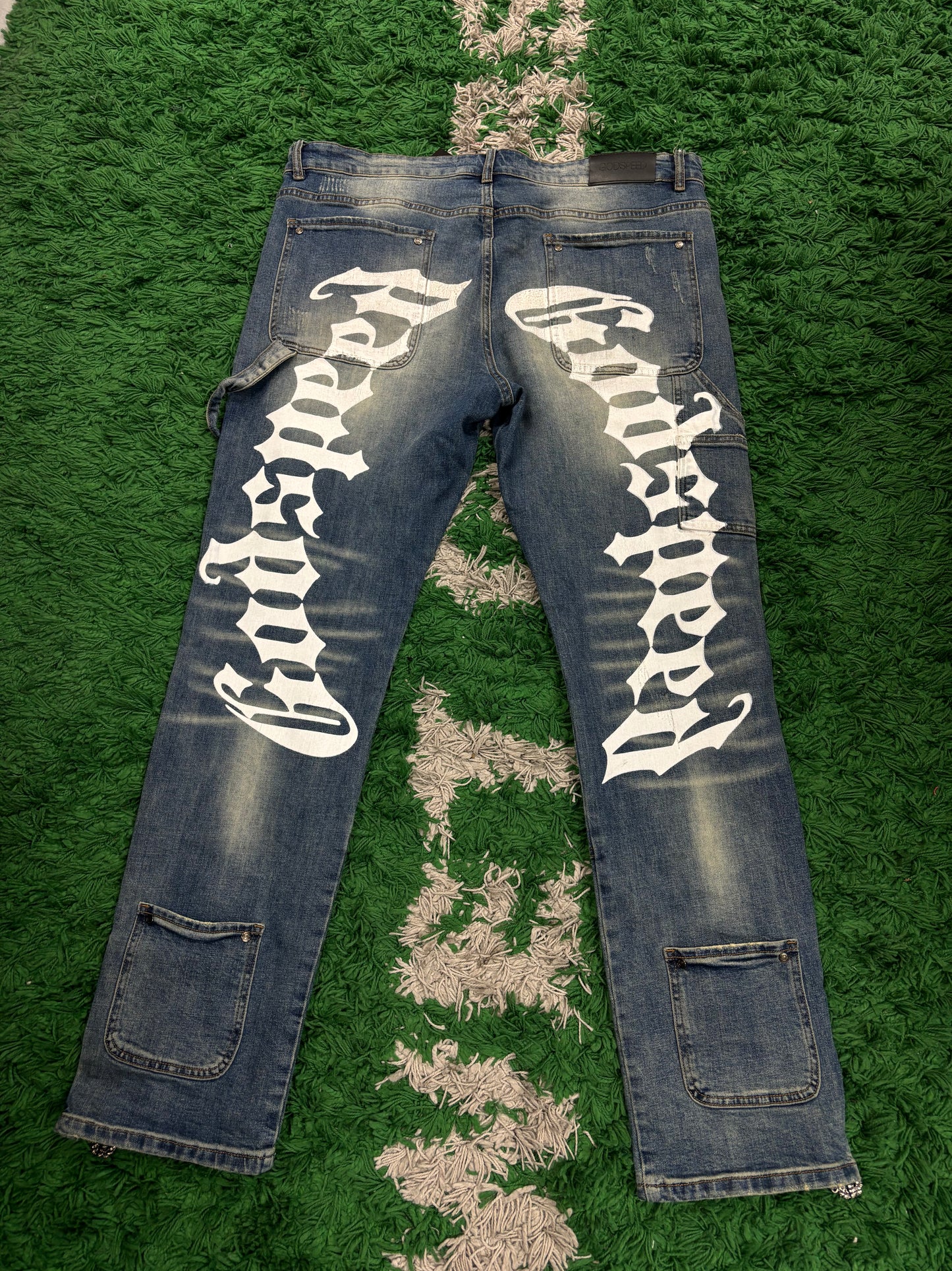 Godspeed Light Wash Logo Jeans Used 38