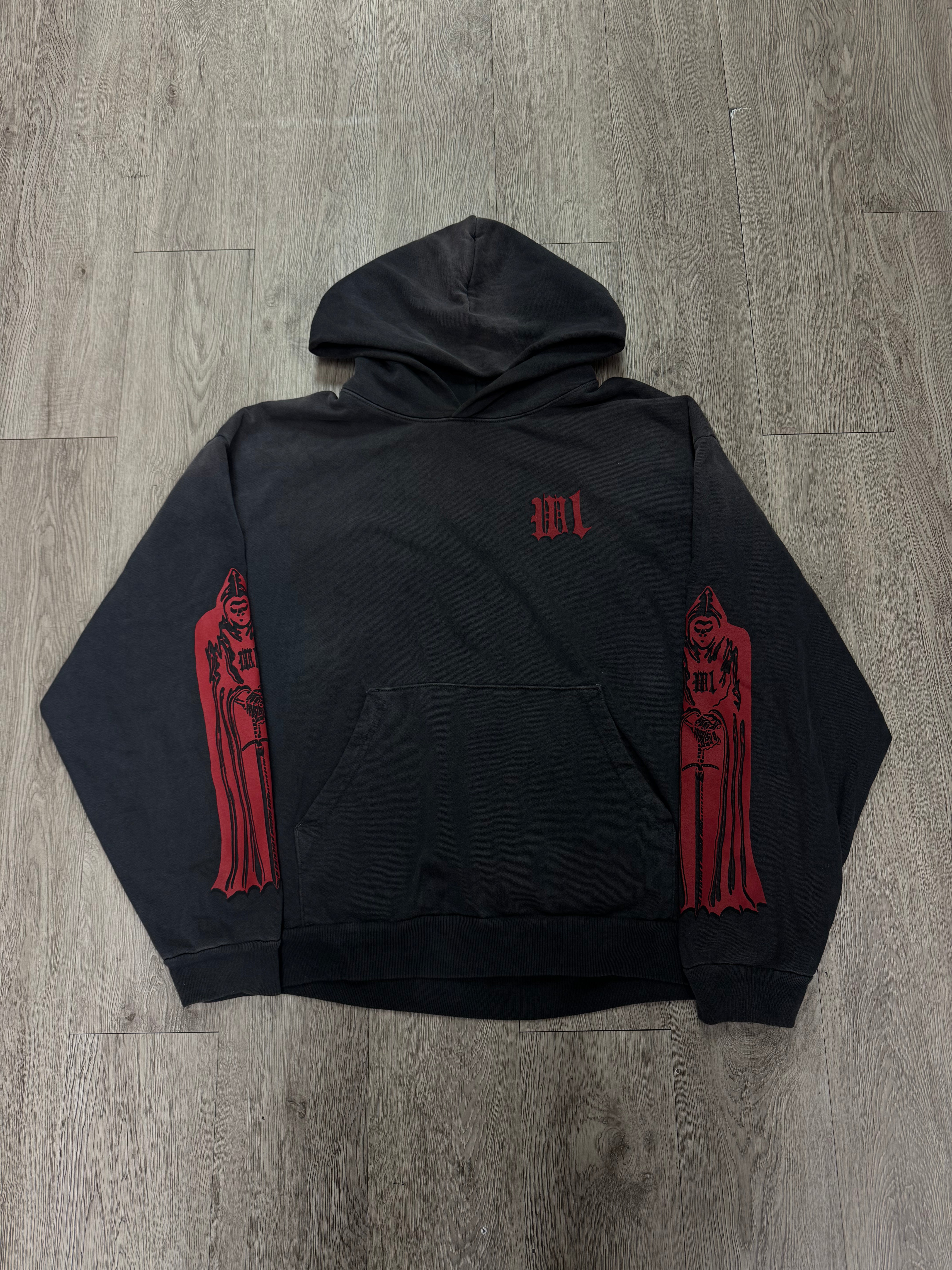 Warren Lotas Black Red Reaper Hoodie