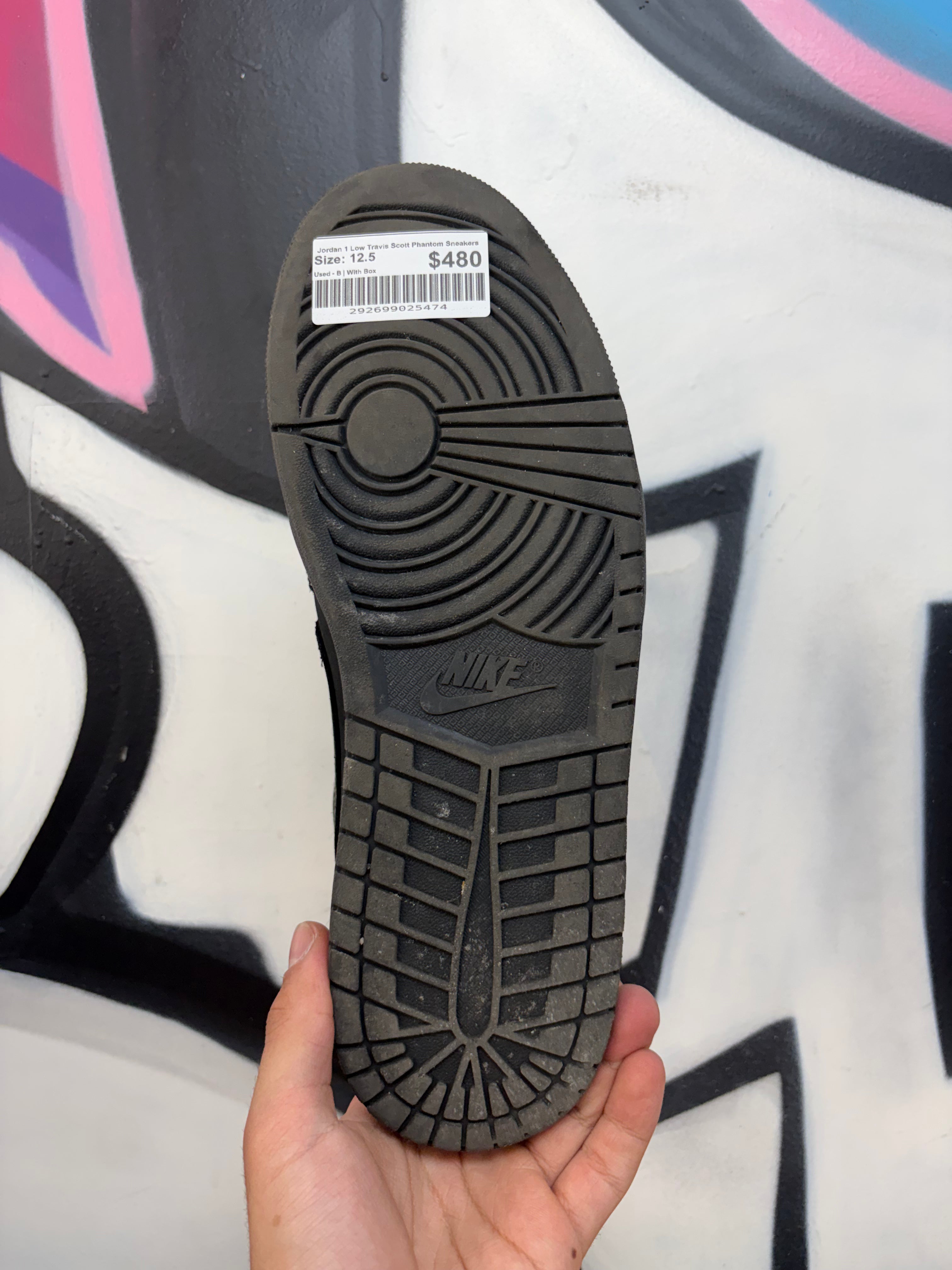 Jordan 1 Low Travis Scott Phantom Sneakers