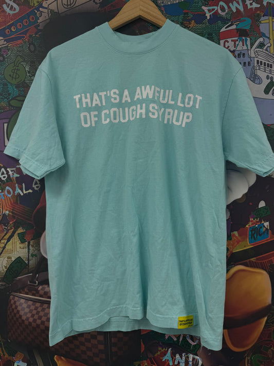 Awful Lot Of Cough Syrup Tee Baby Blue Used Medium N/A