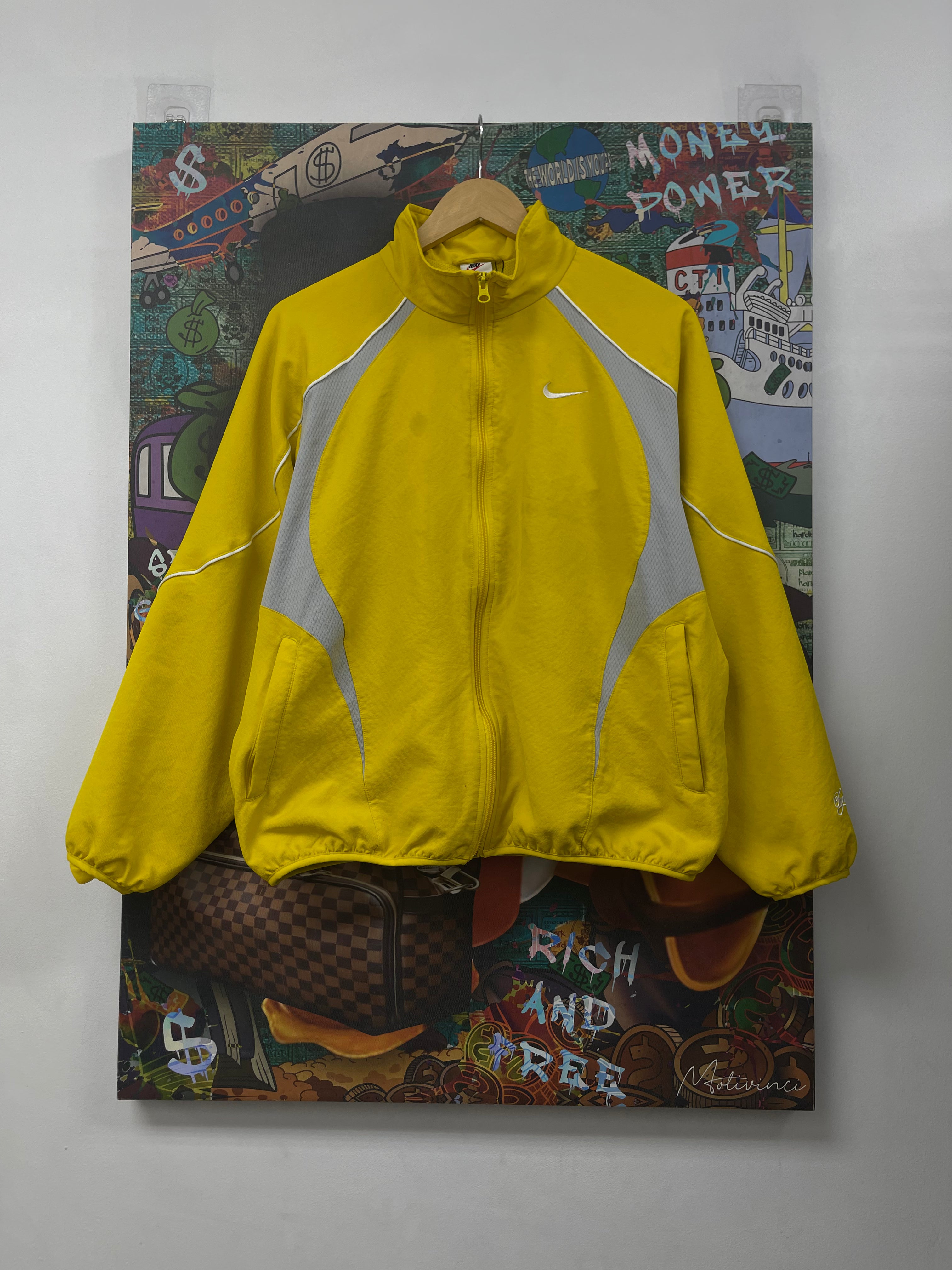 Supreme Yellow Grey Track Jacket
