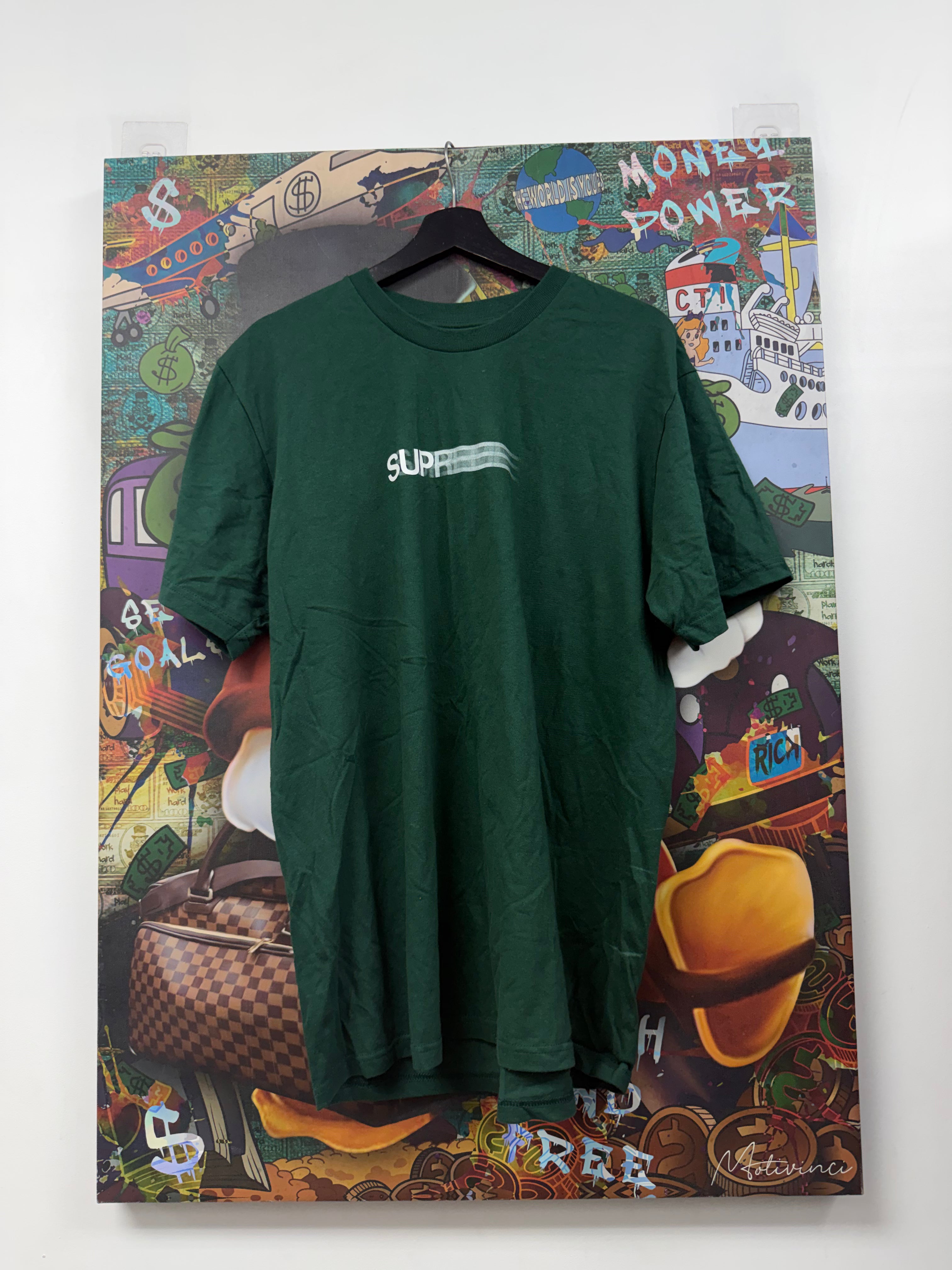 Supreme Green Motion Box Logo Tee