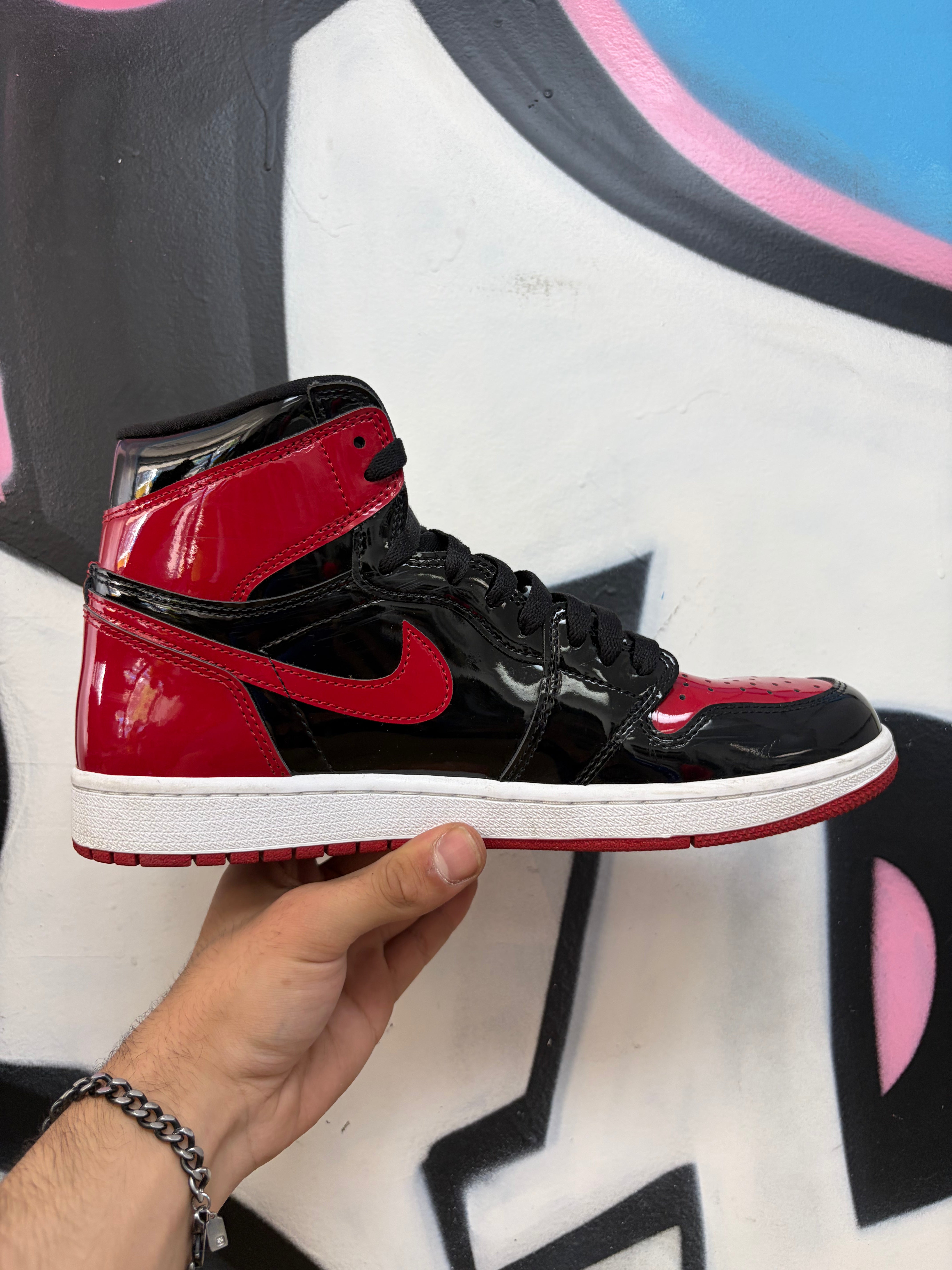 Jordan 1 Patent Bred Sneakers