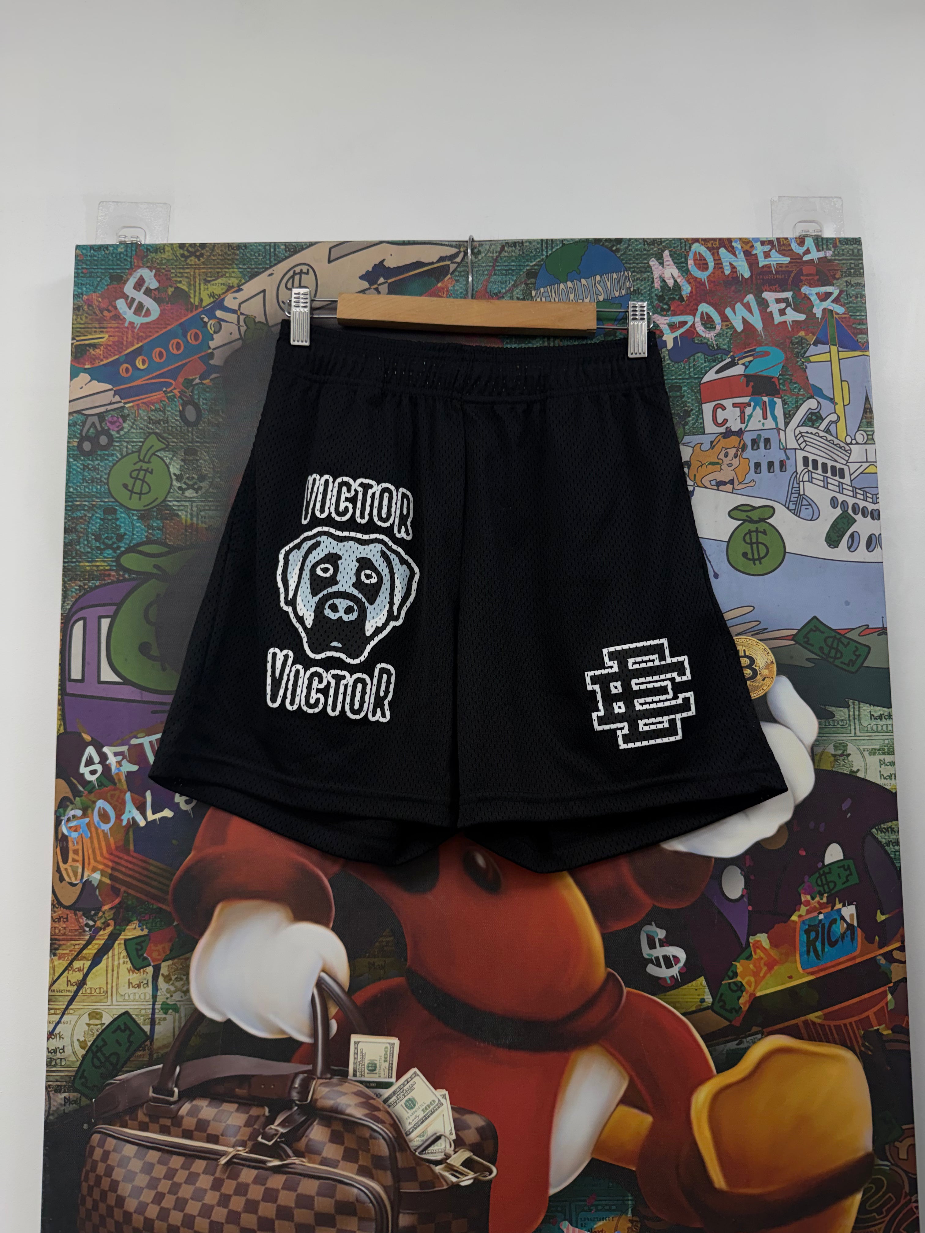 Eric Emanuel Black White Human Made Shorts