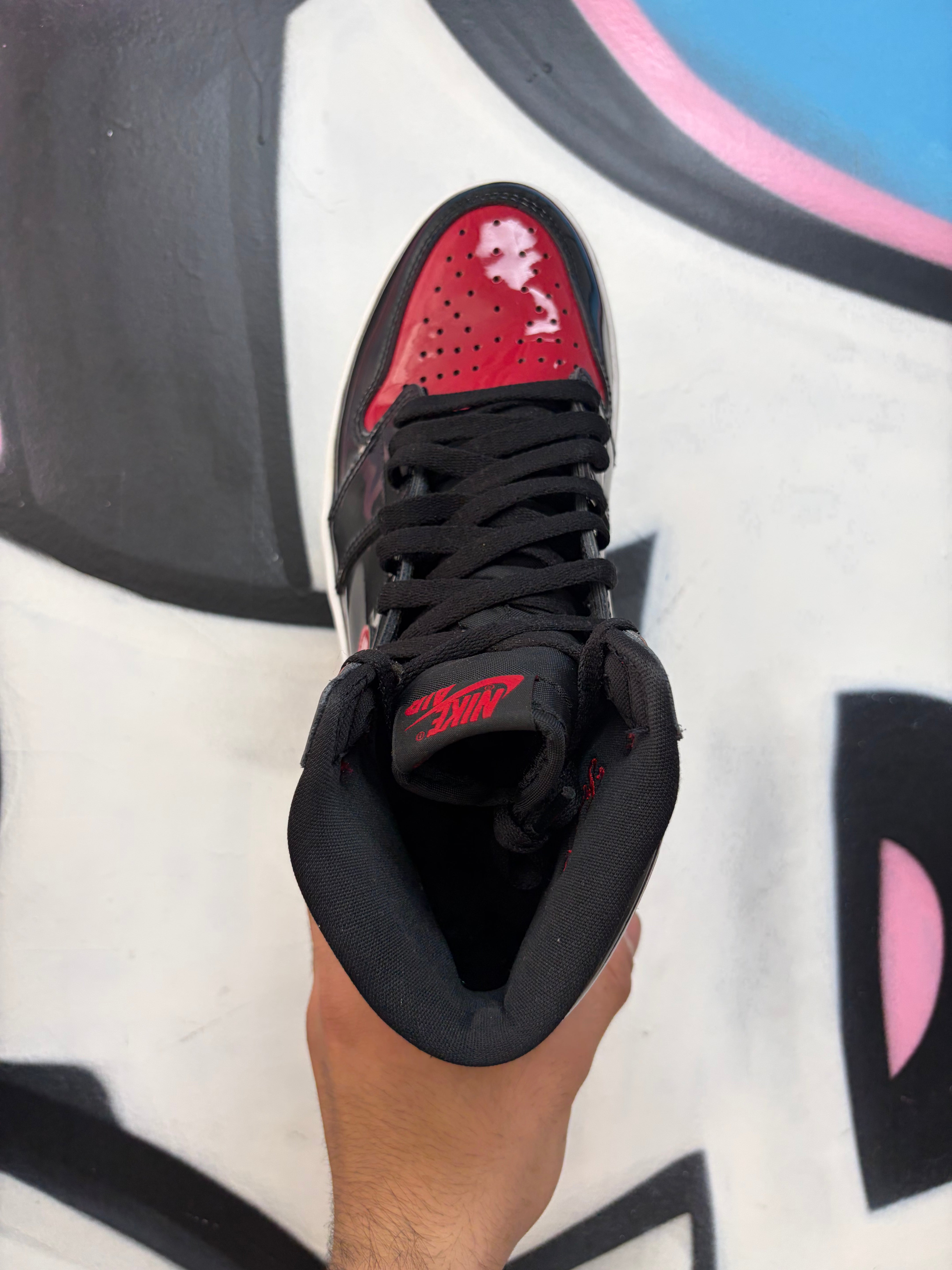 Jordan 1 Patent Bred Sneakers