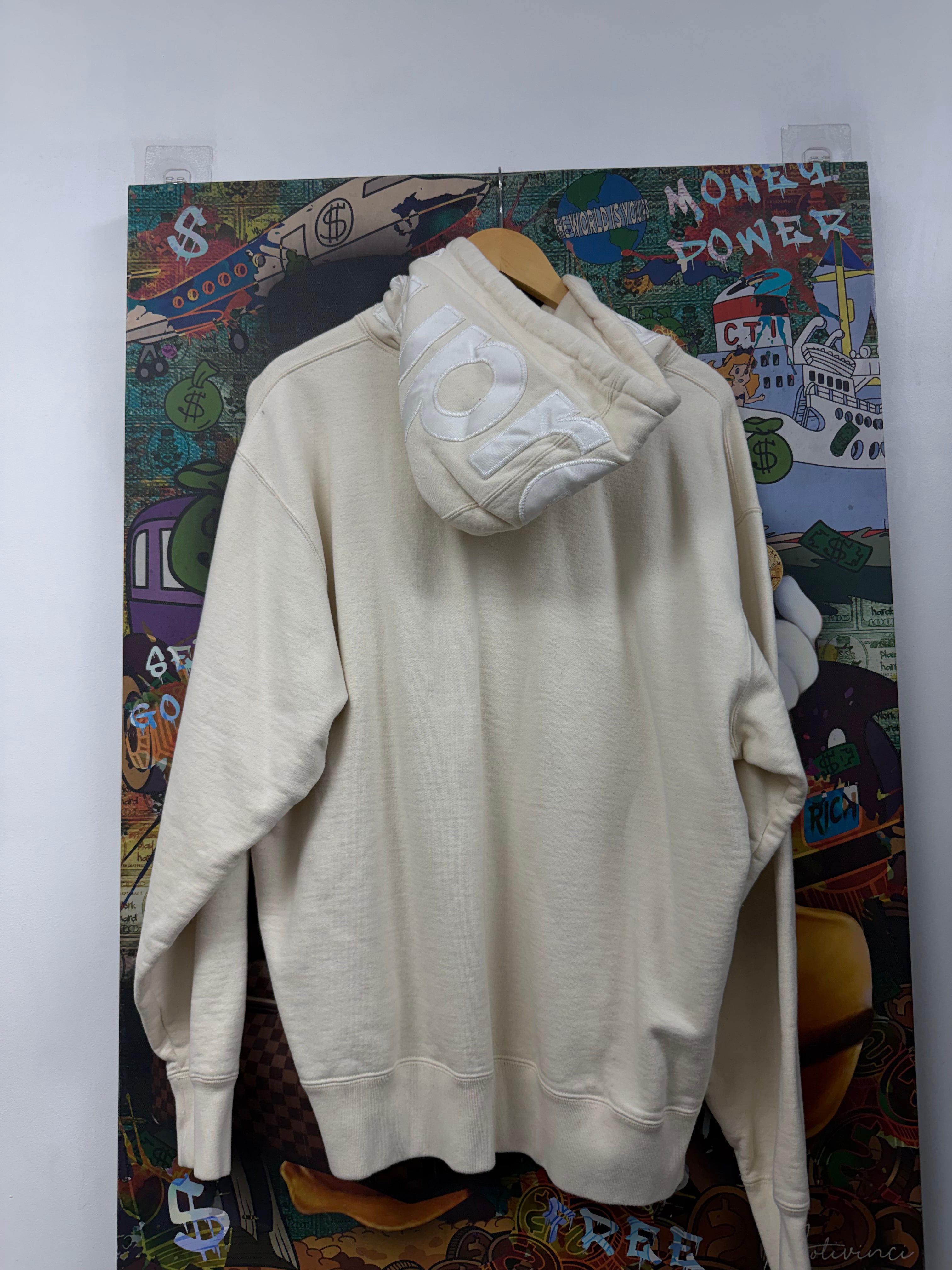 Supreme Cream Satin Hoodie