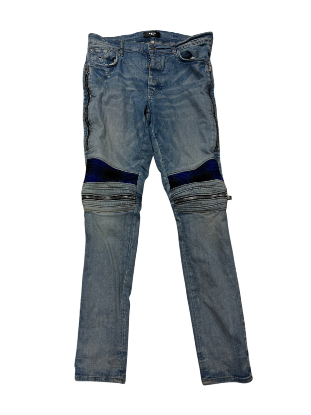 Amiri Mx2 Plaid Light Wash & Blue Jeans