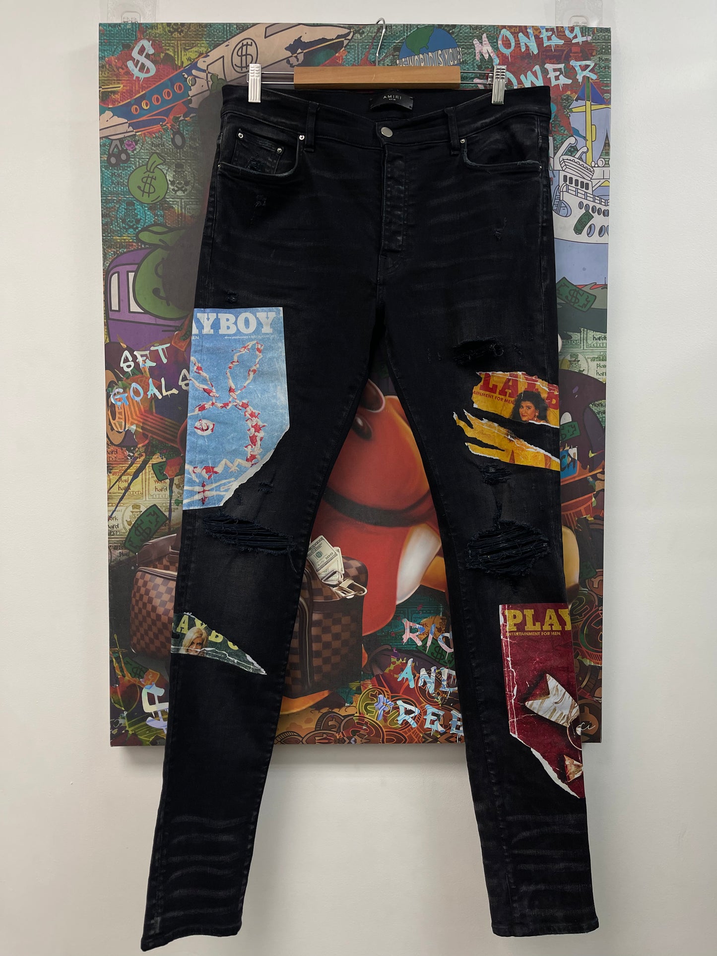 Amiri Playboy Magazine Jeans