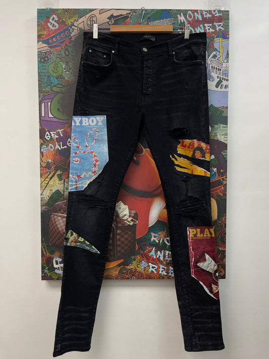 Amiri Playboy Magazine Jeans