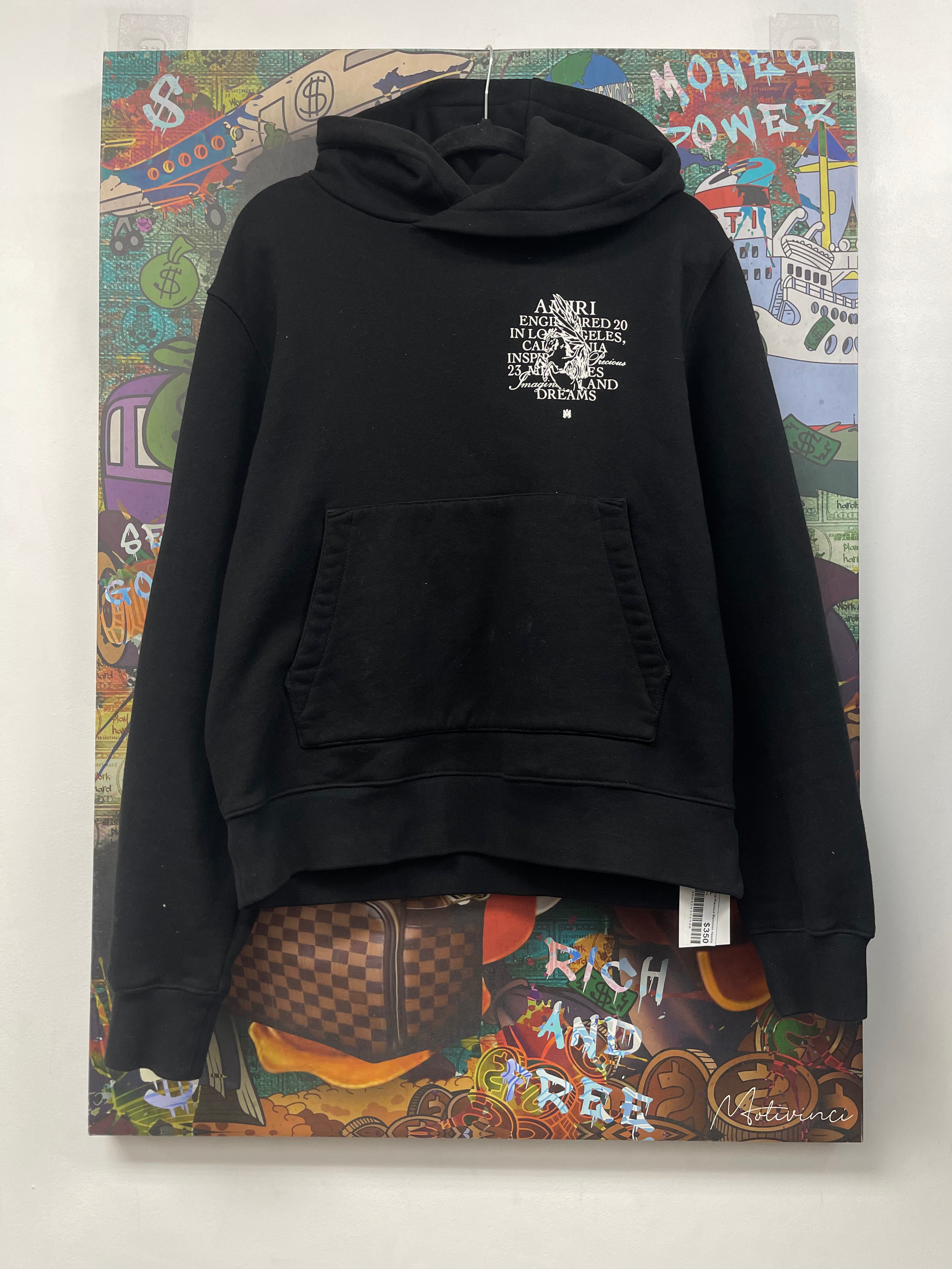 Amiri Black Precious Memories Hoodie