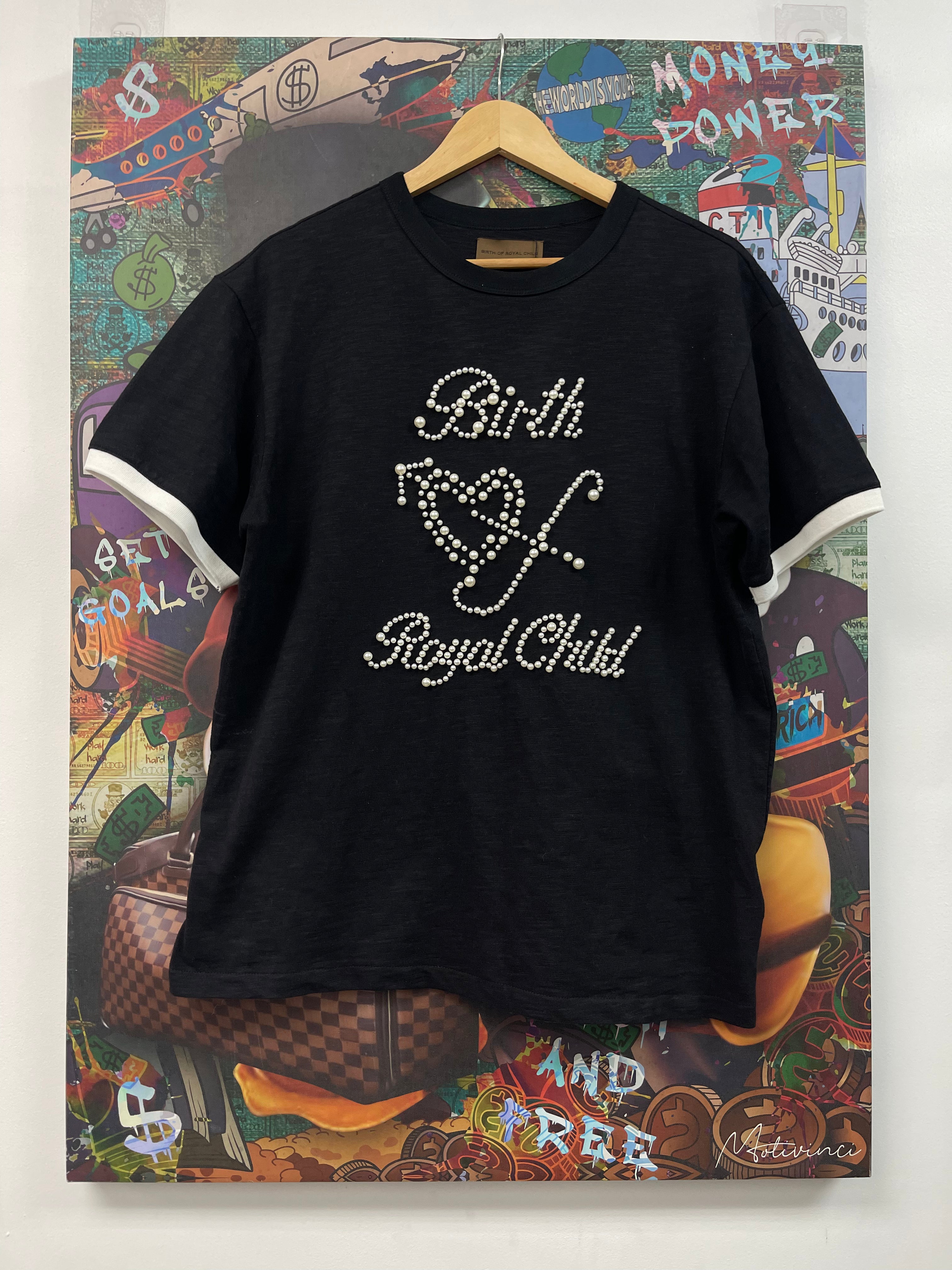 Birth Of A Royal Child Peral Black Tee