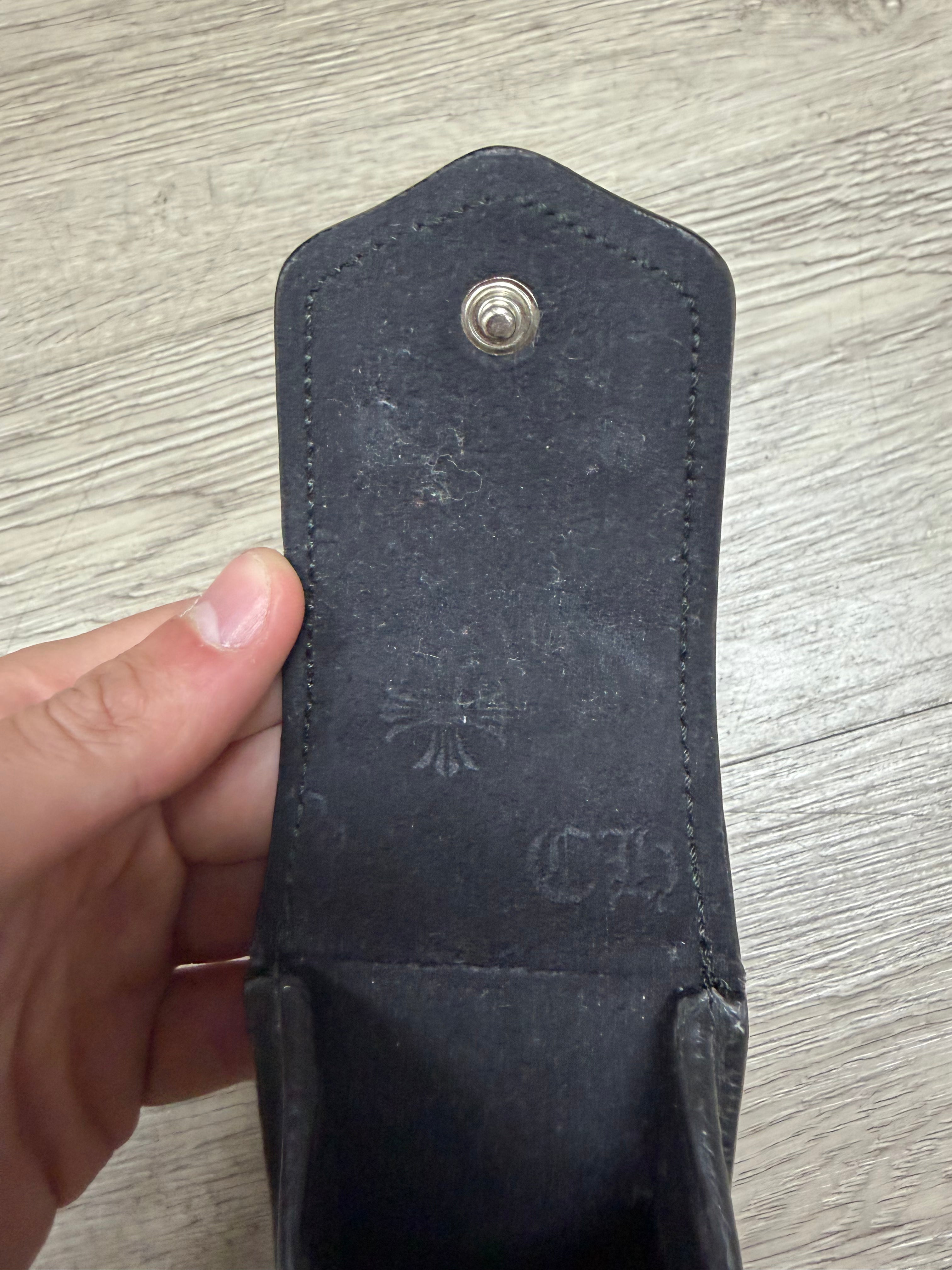 Chrome Hearts Black Leather Case