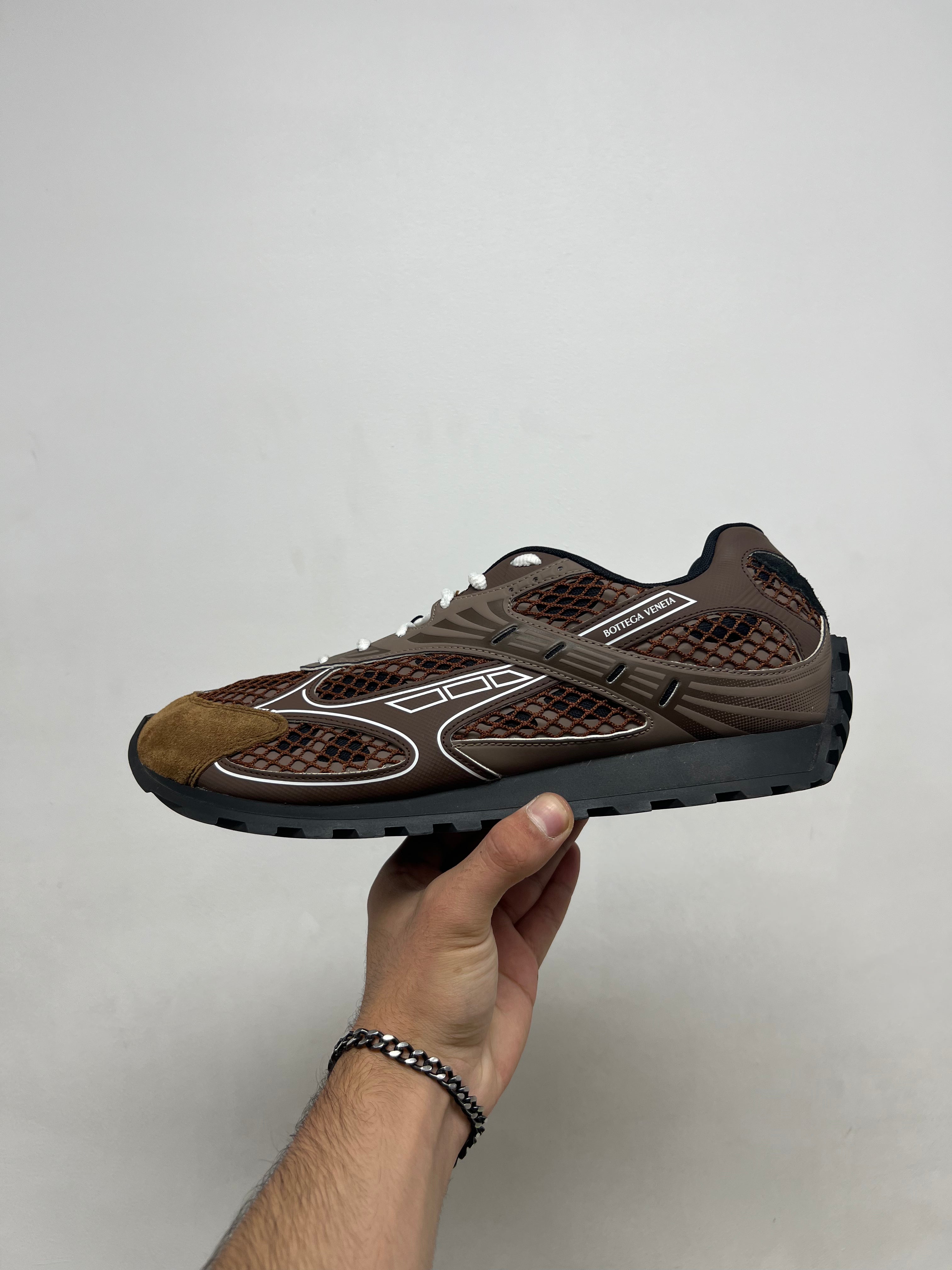 Bottega Veneta Brown Suede Orbits Sneakers