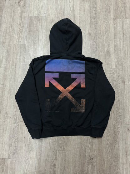 Off White Hoodie Black Blue Orange Used
