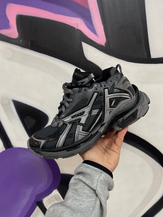 Balenciaga Grey Black Runner Sneakers