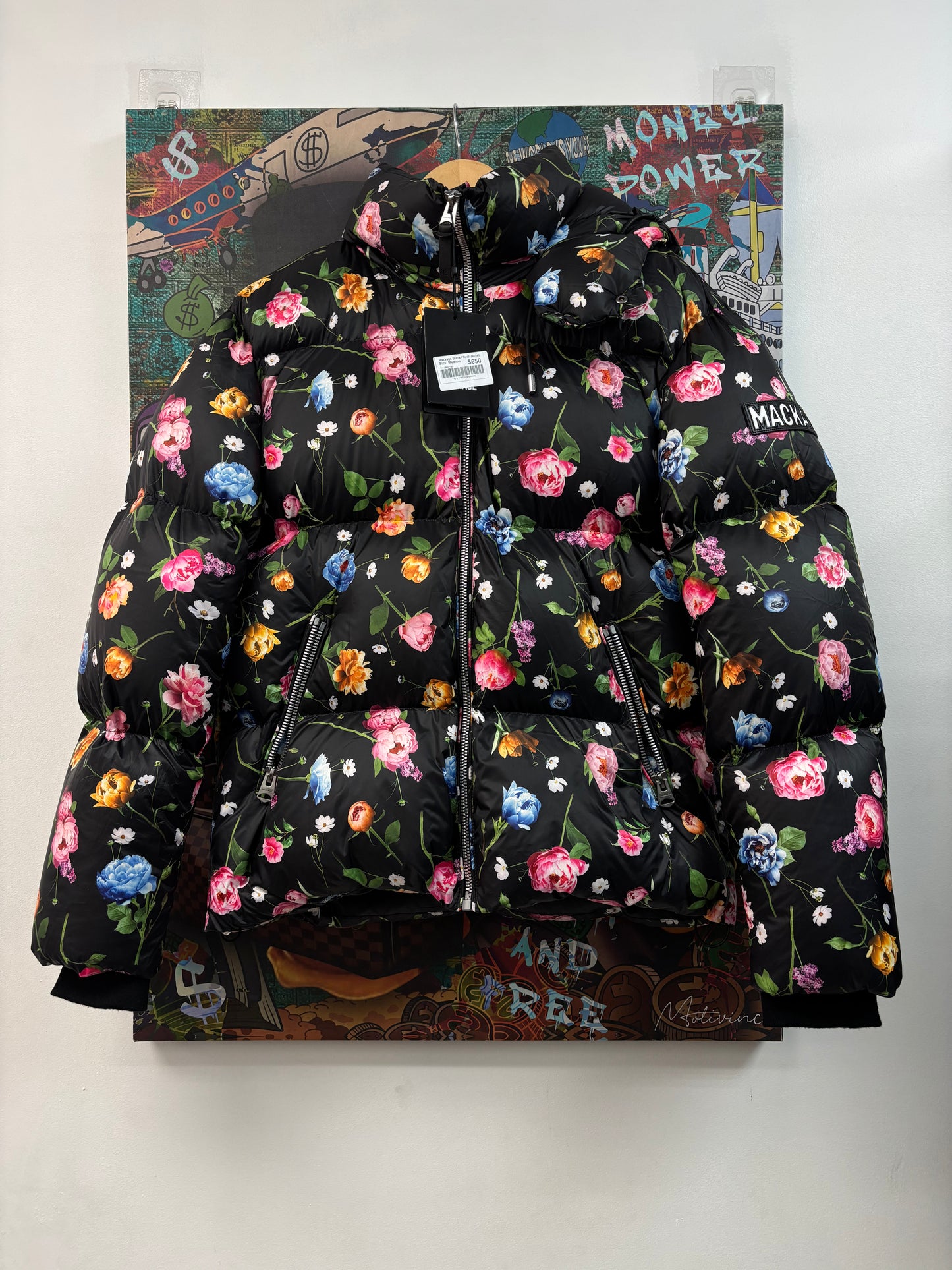 Mackage Black Floral Jacket