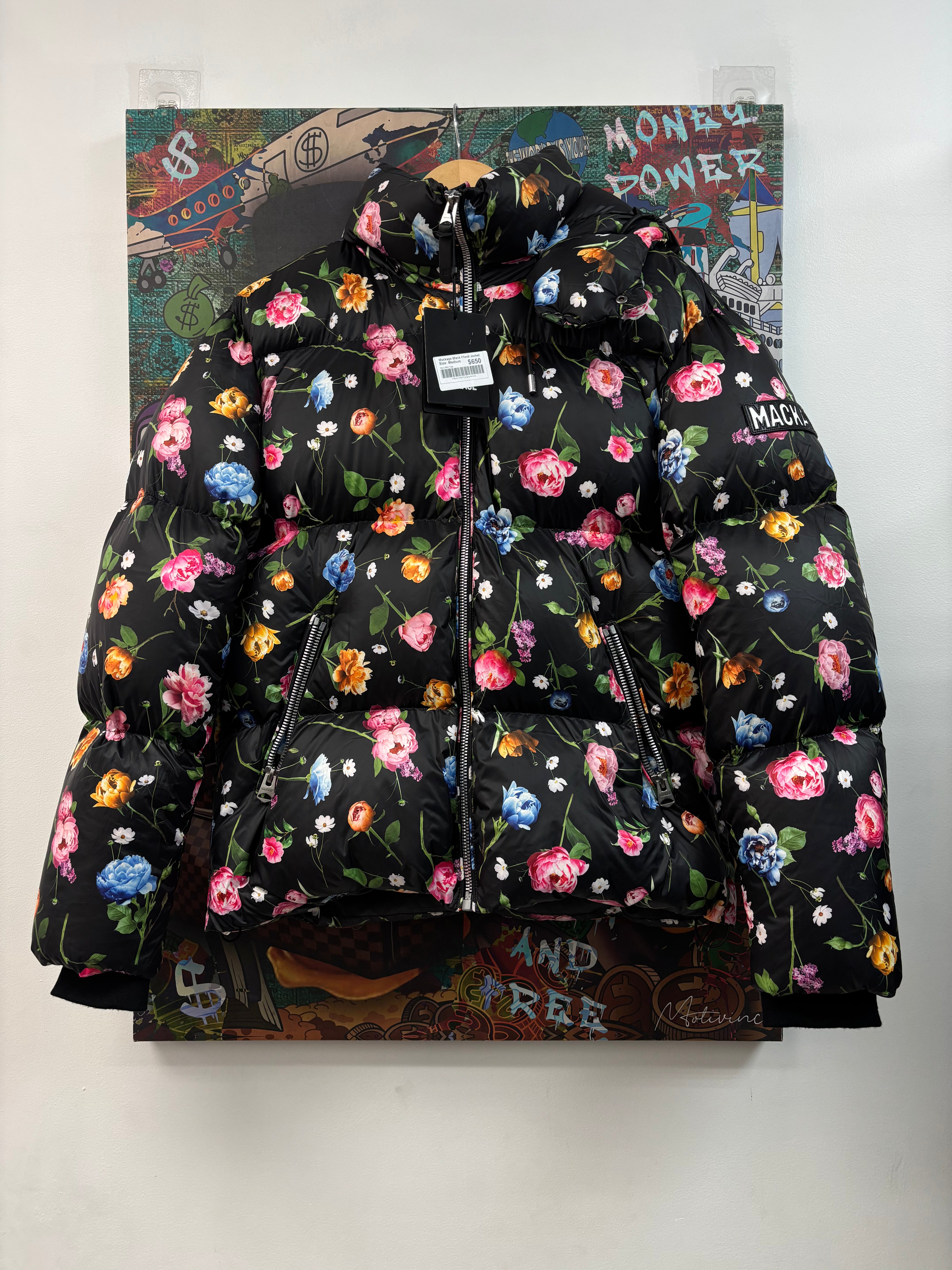 Mackage Black Floral Jacket
