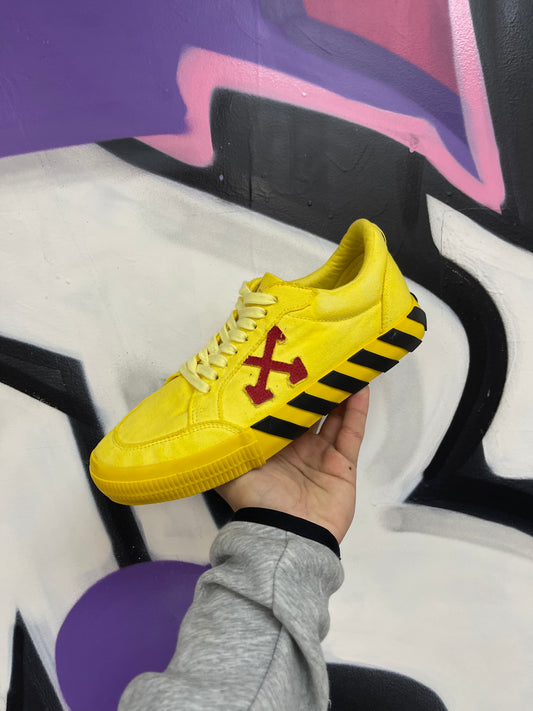 Off White Yellow Red Lowtop Sneakers