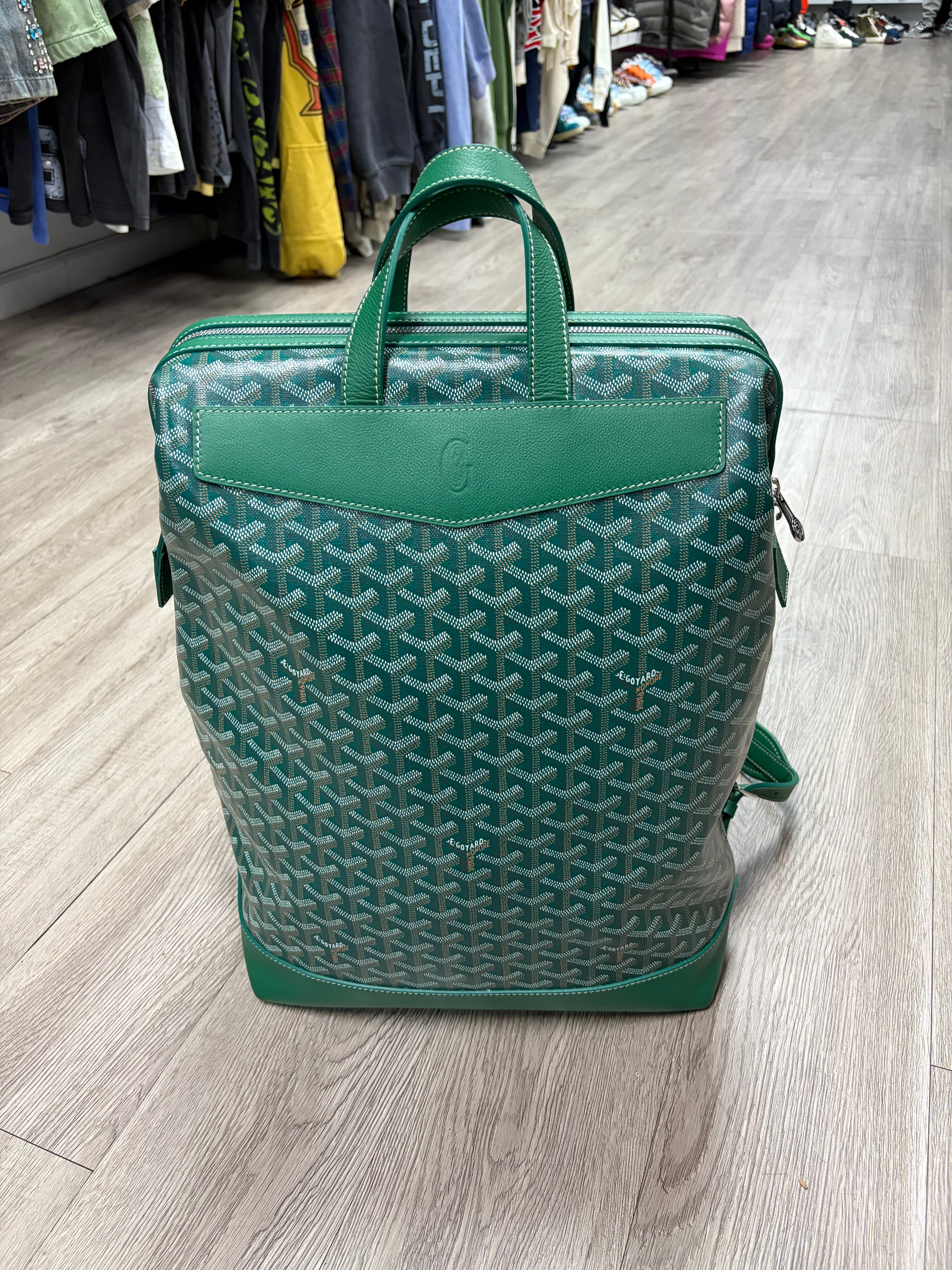 Goyard Green Cisalpin Backpack Bag