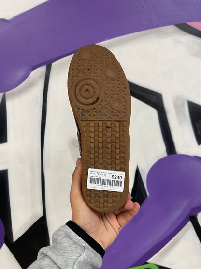 Maison margiela Gat Replica Maroon Leather Sneaker