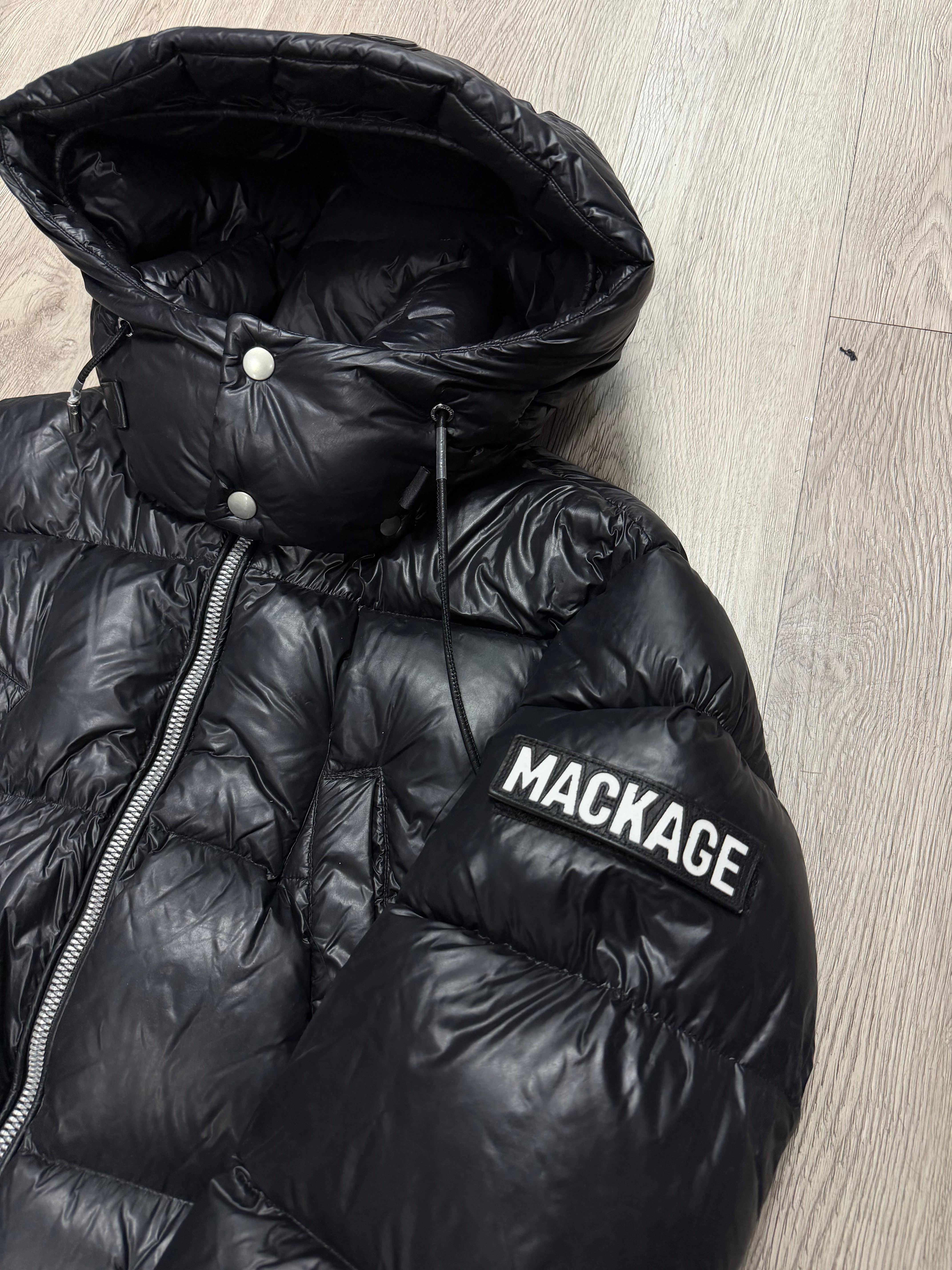 Mackage Black Kent Long Jacket (38)
