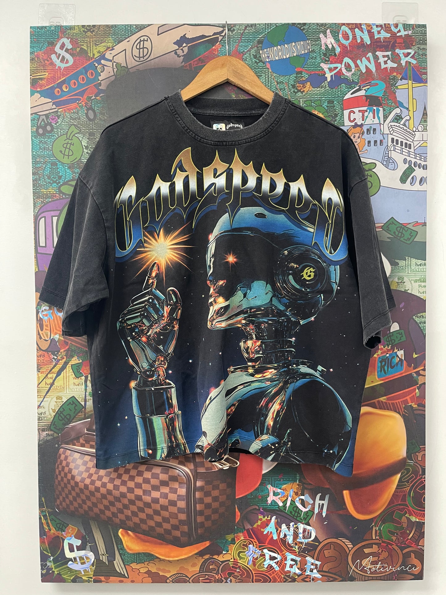 Godspeed Sputnik Moment Tee Black (XS-XL) New