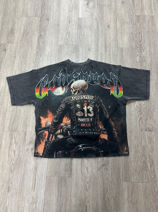 Godspeed Grey Biker Tee