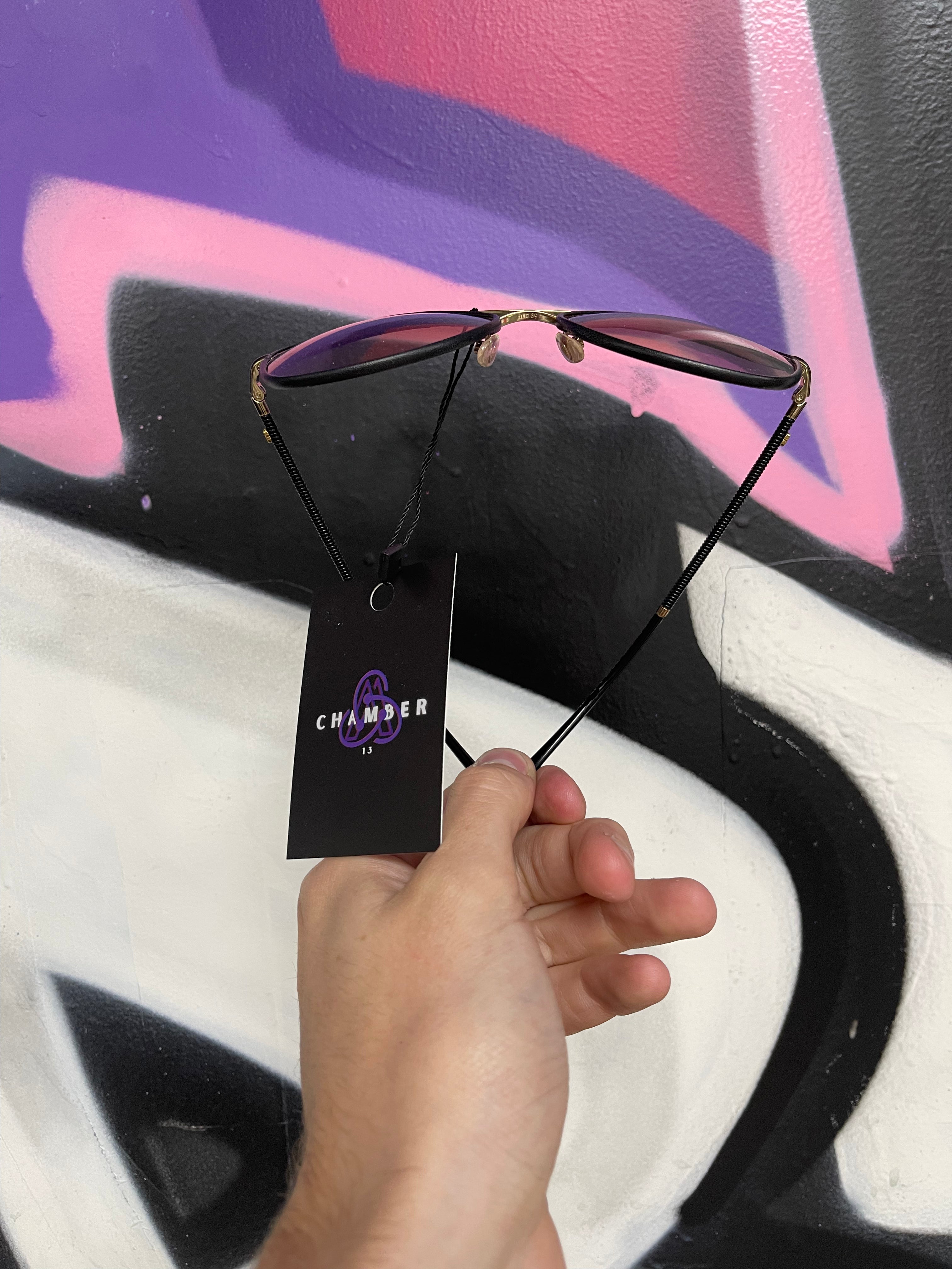 Chanel Black Wire Sunglasses