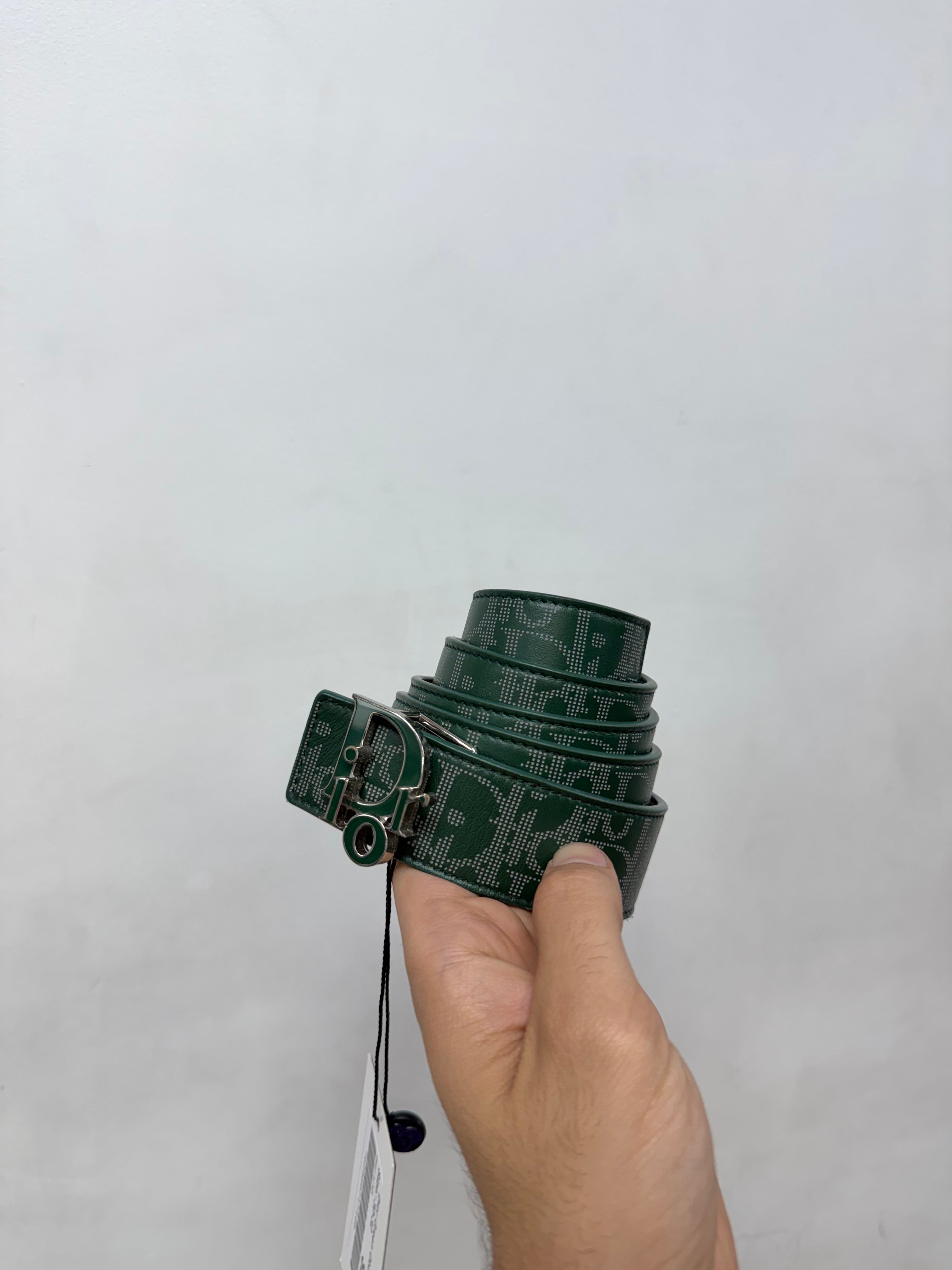 Dior Green Oblique Belt