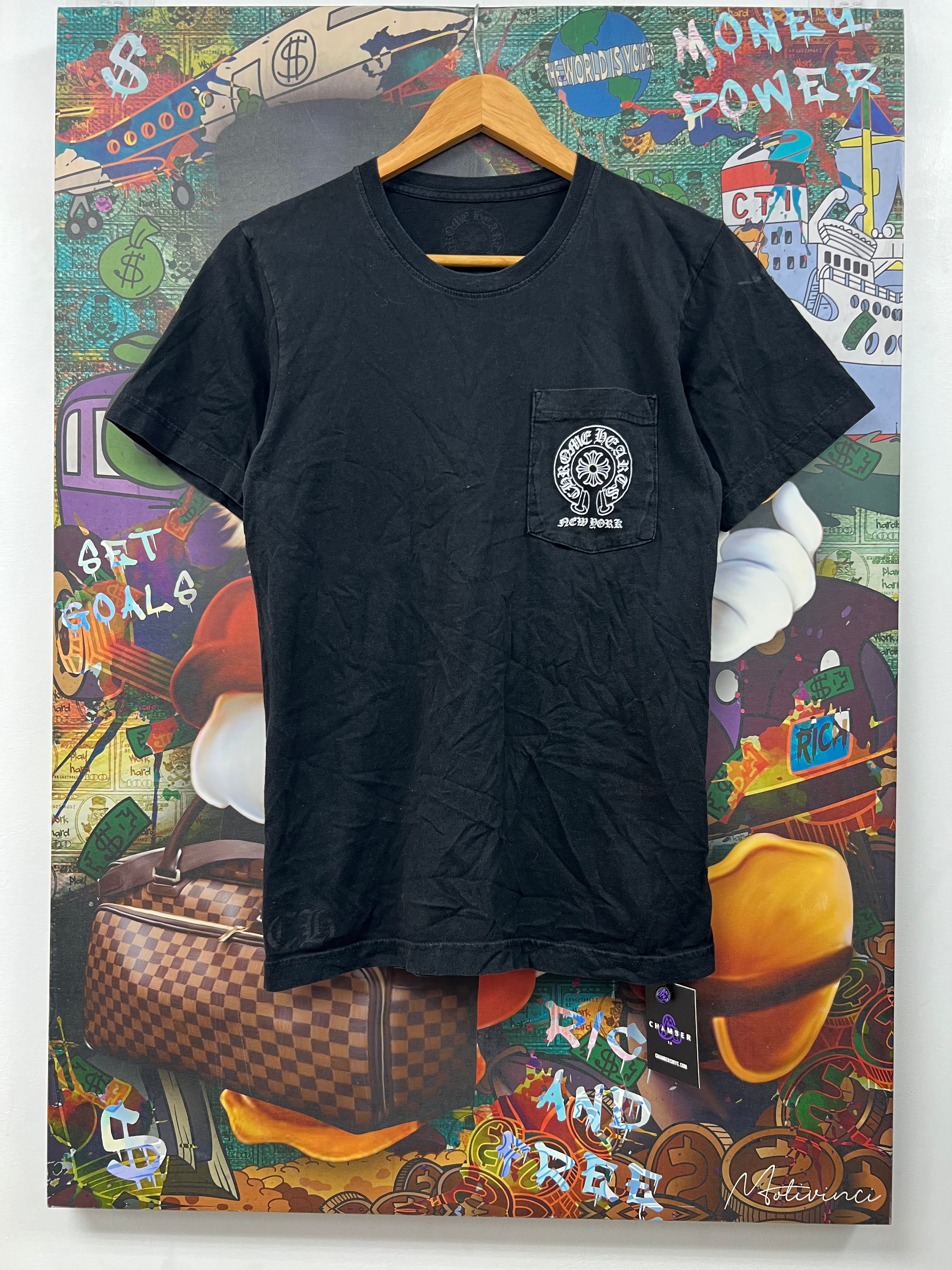 Chrome  Hearts Black New York Horseshoe Tee