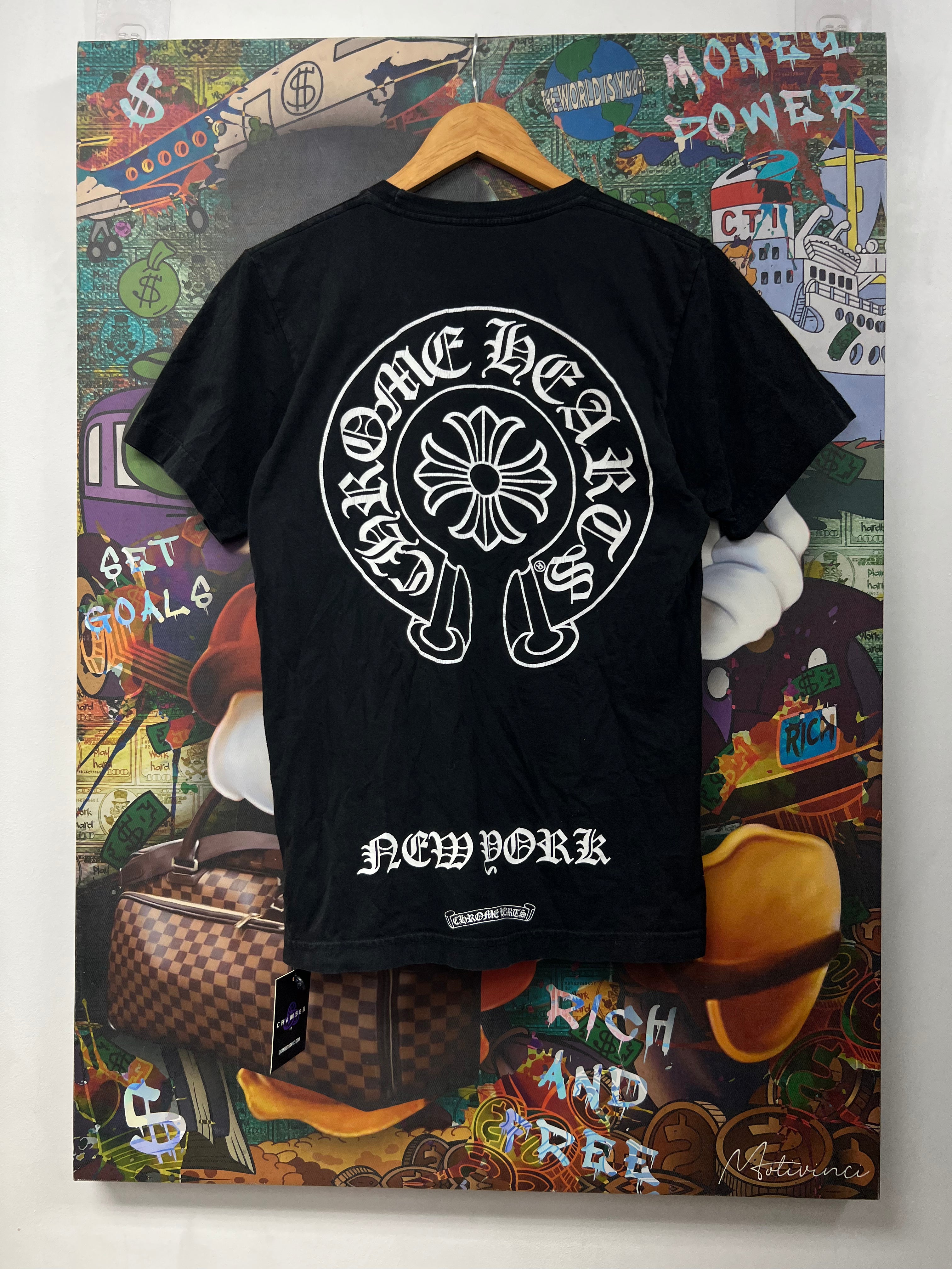 Chrome  Hearts Black New York Horseshoe Tee