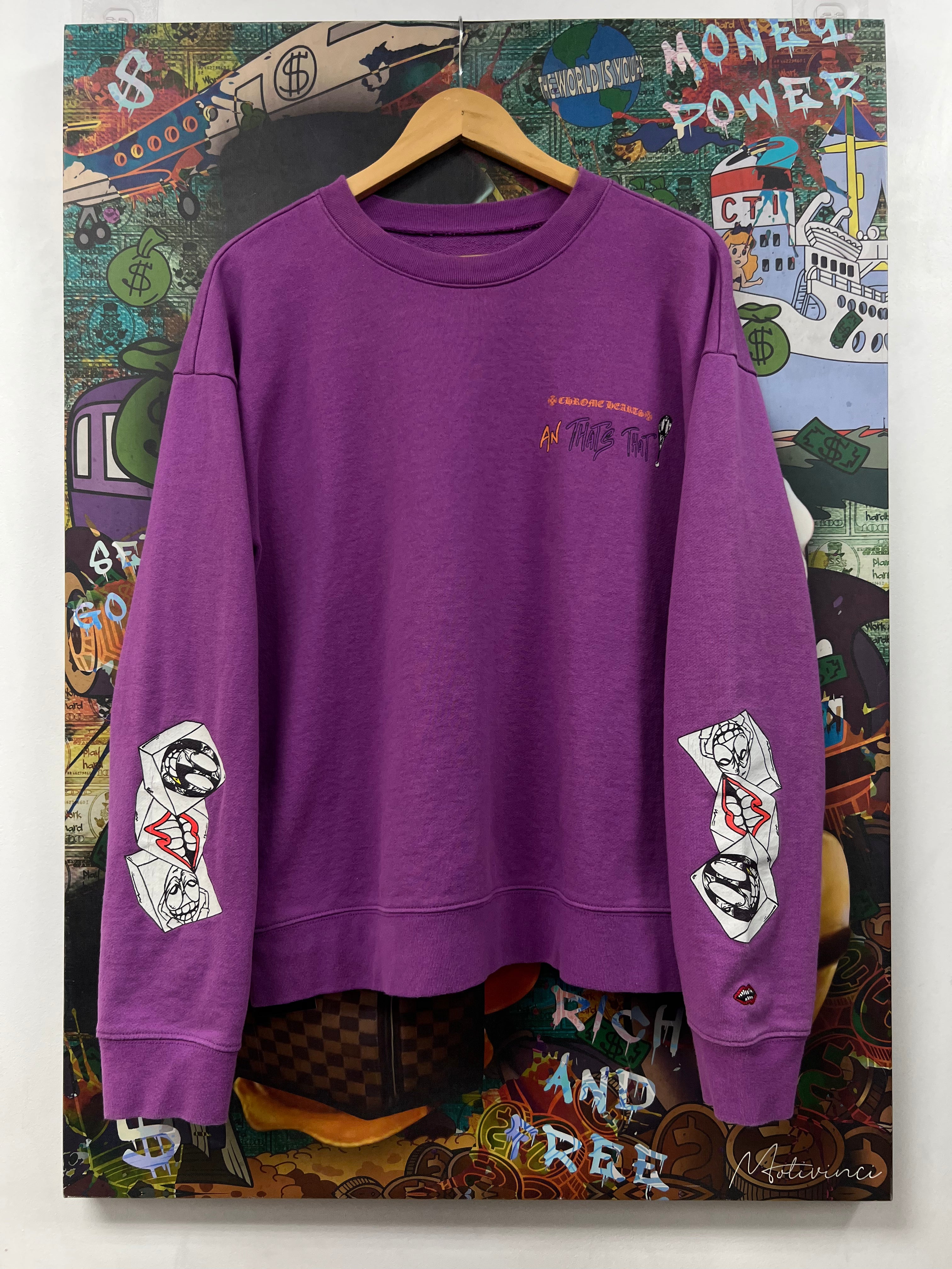 Chrome  Hearts Matty Boy Want More Not Less Crewneck