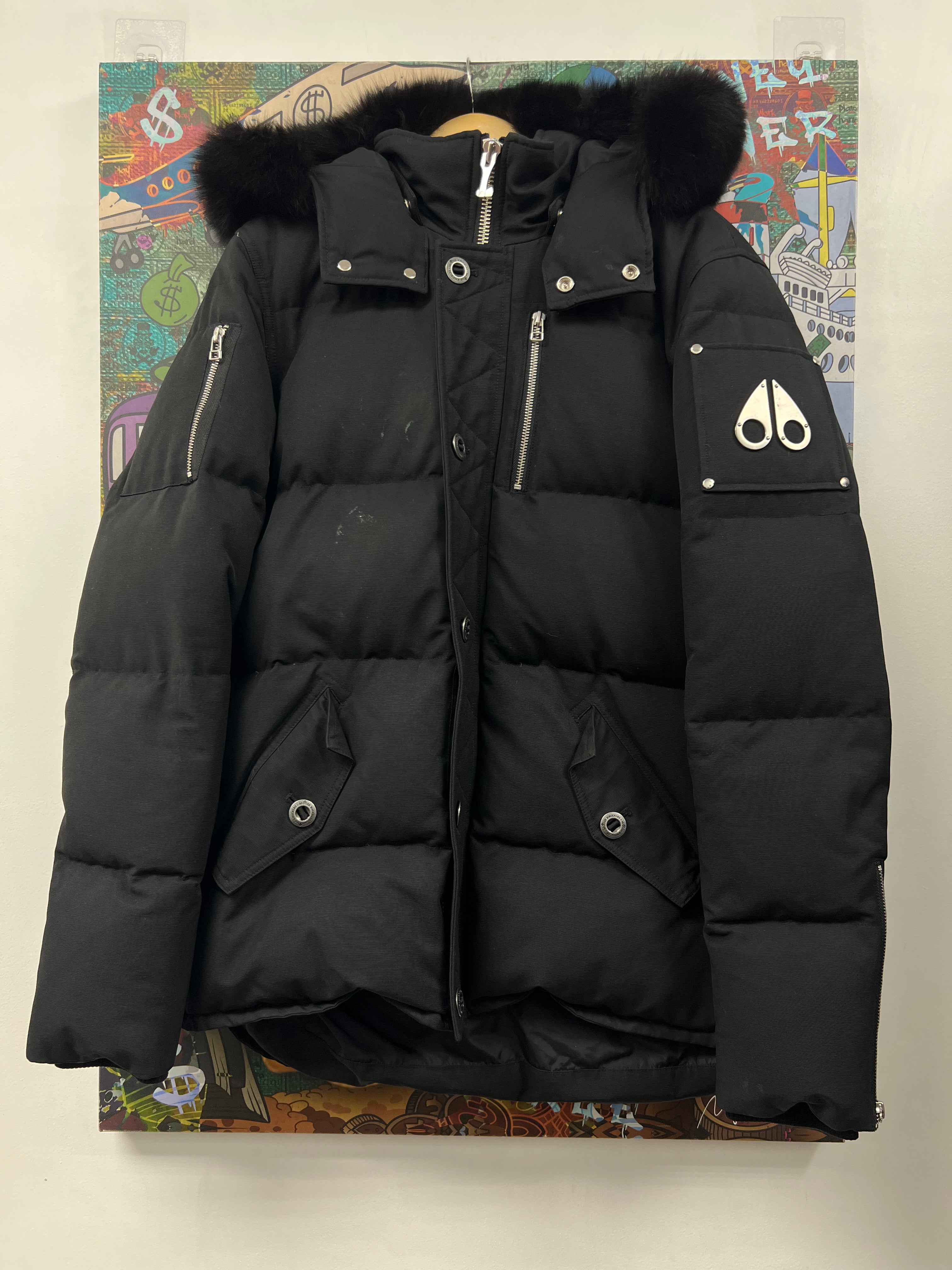 Moose Knuckles Black Fur 3Q Parka