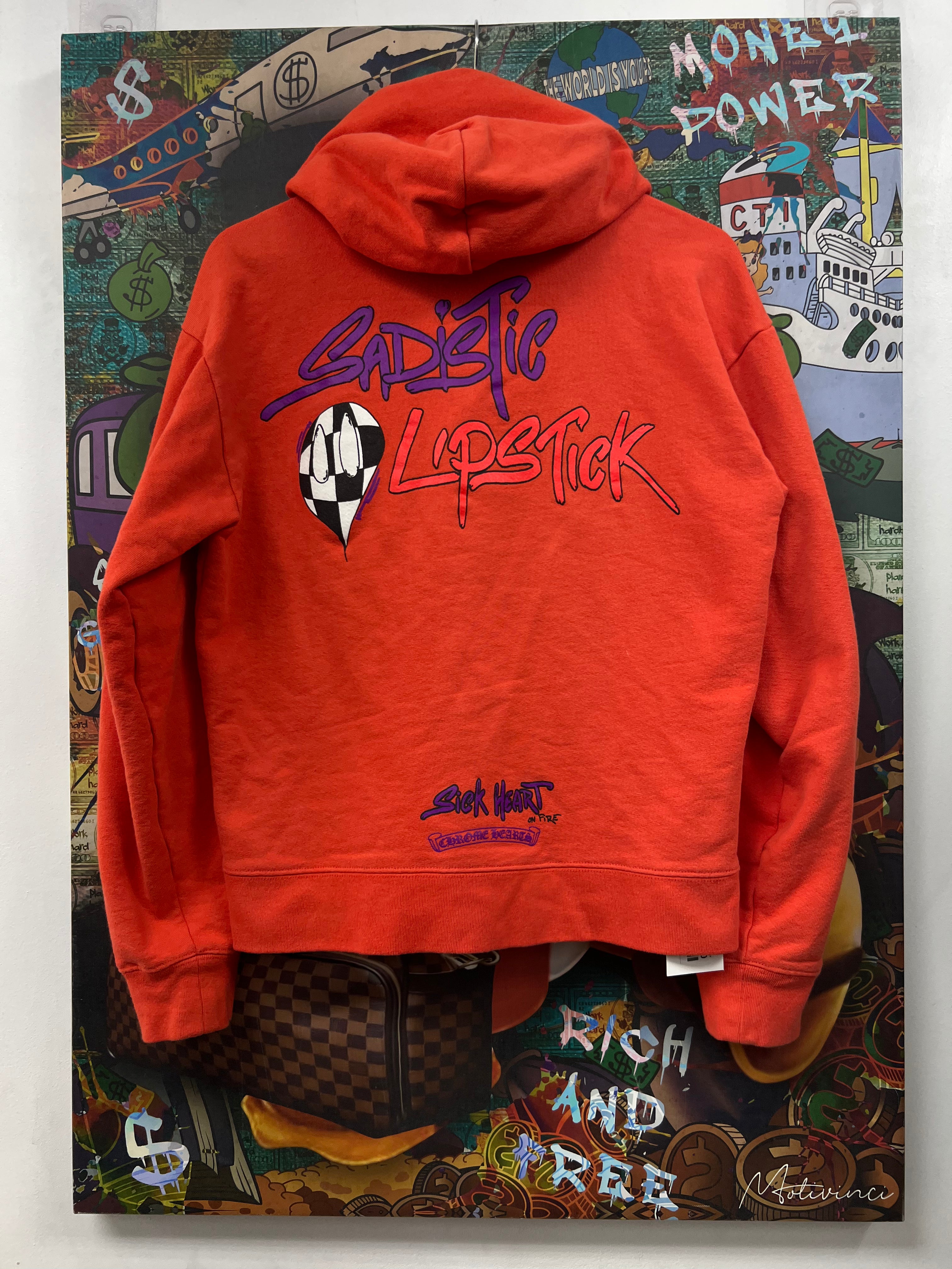 Chrome  Hearts Matty Boy Sadistic Lipstick Hoodie