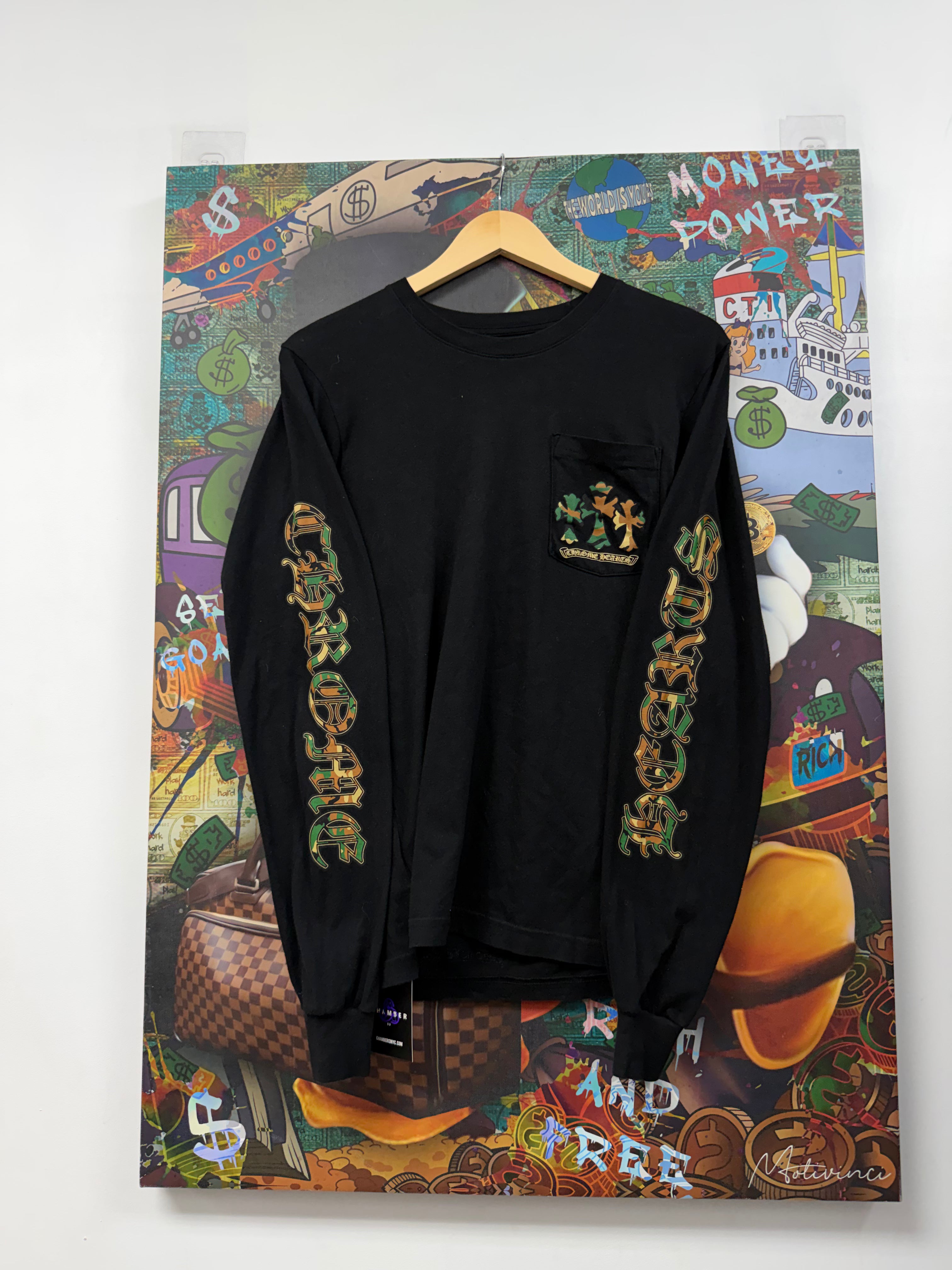 Chrome Hearts Black Camo Horseshoe Long Sleeve