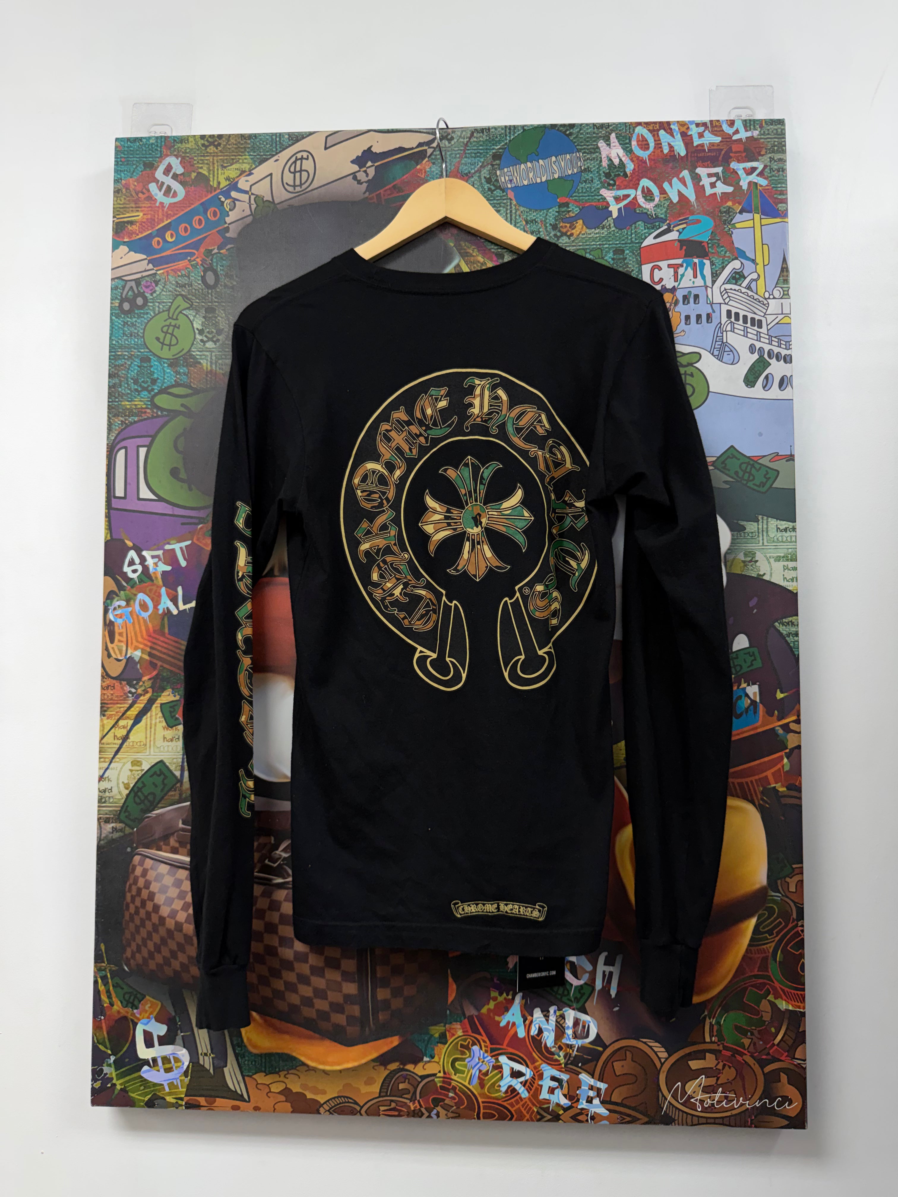 Chrome Hearts Black Camo Horseshoe Long Sleeve