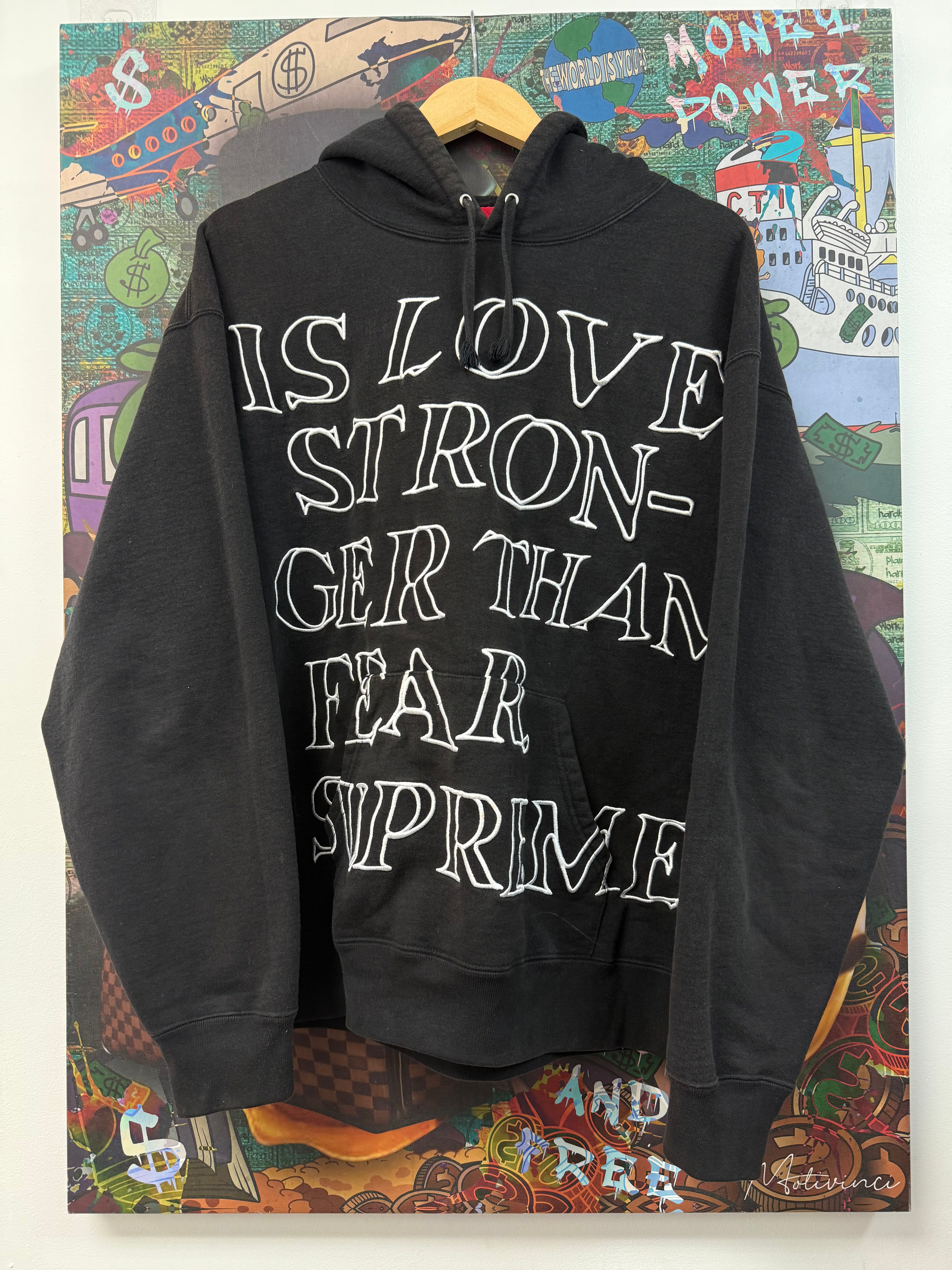 Supreme Black Is Love Stronger Then Fear Hoodie